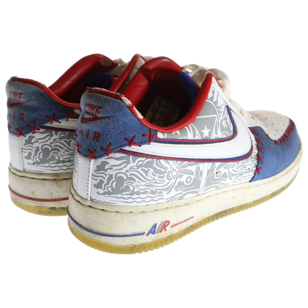 NIKE(ナイキ) 【観賞用2013年製】 AIR FORCE 1 LOW CMFT エアフォース 1 ローカットスニーカーシューズ ホワイト/ブルー US11/29cm 579941-100