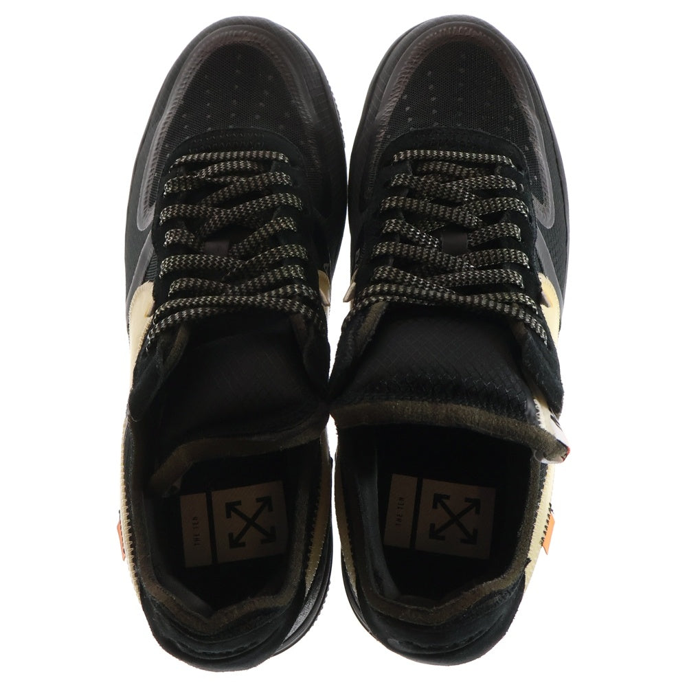 NIKE(ナイキ) ×OFF-WHITE THE 10 AIR FORCE 1 LOW オフホワイト ザテン エアフォースワン ローカットスニーカー ブラック US10/28cm AO4606-001