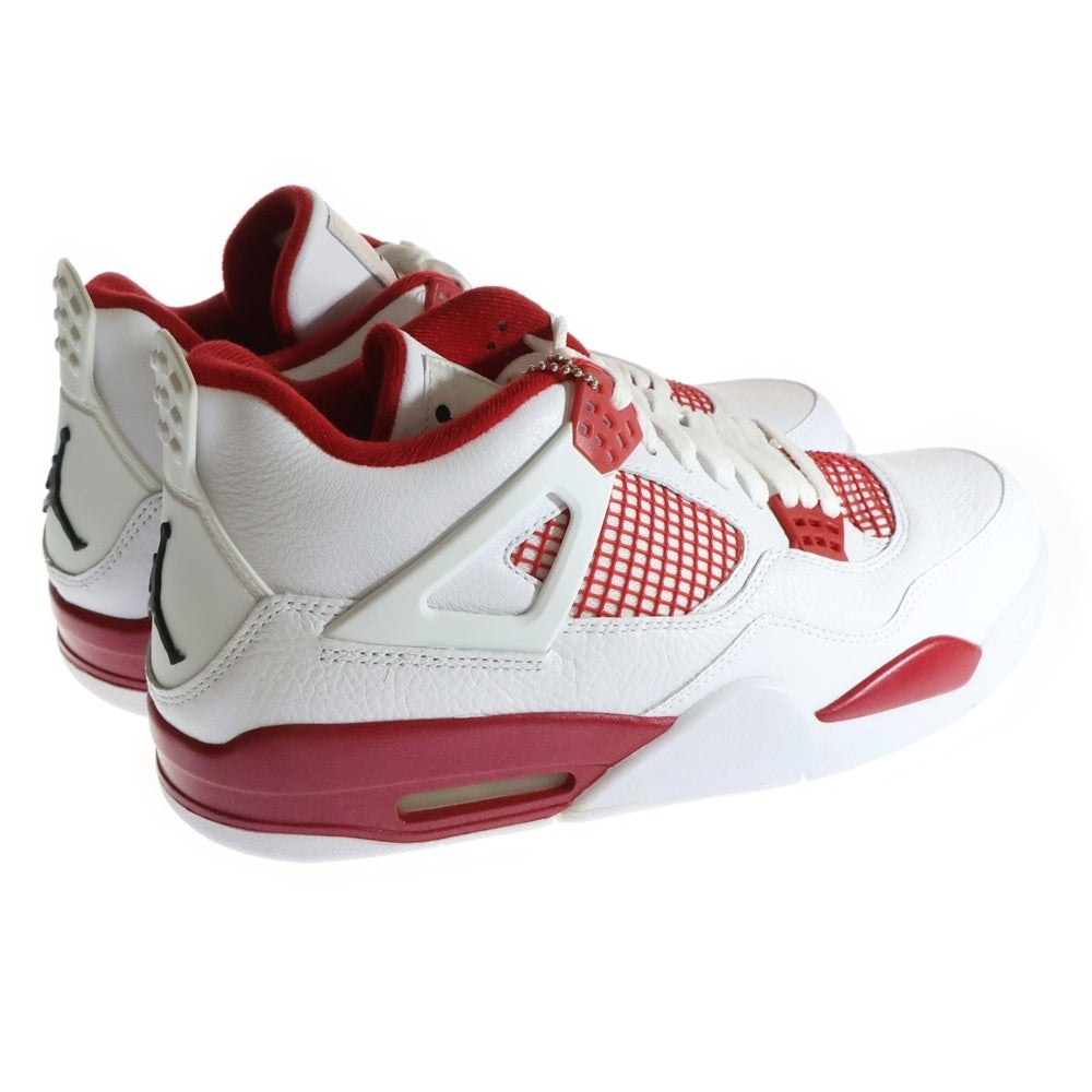 NIKE(ナイキ) 【観賞用2015年】 AIR JORDAN 4 RETRO ALTERNATE 89 エアジョーダン4 レトロ オルタネイト89 ハイカットスニーカー ホワイト/レッド US12/30cm 308497-106