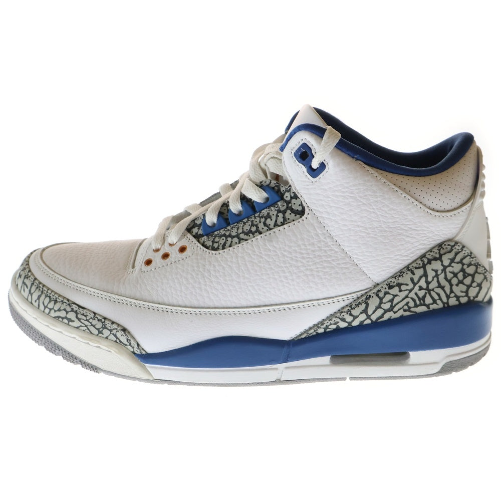 NIKE(ナイキ) AIR JORDAN 3 RETRO TRUE BLUE AND COPPER エアジョーダン3 レトロ トゥルーブルー アンド コッパー ハイカットスニーカー ホワイト US11.5/29.5cm CT8532-148