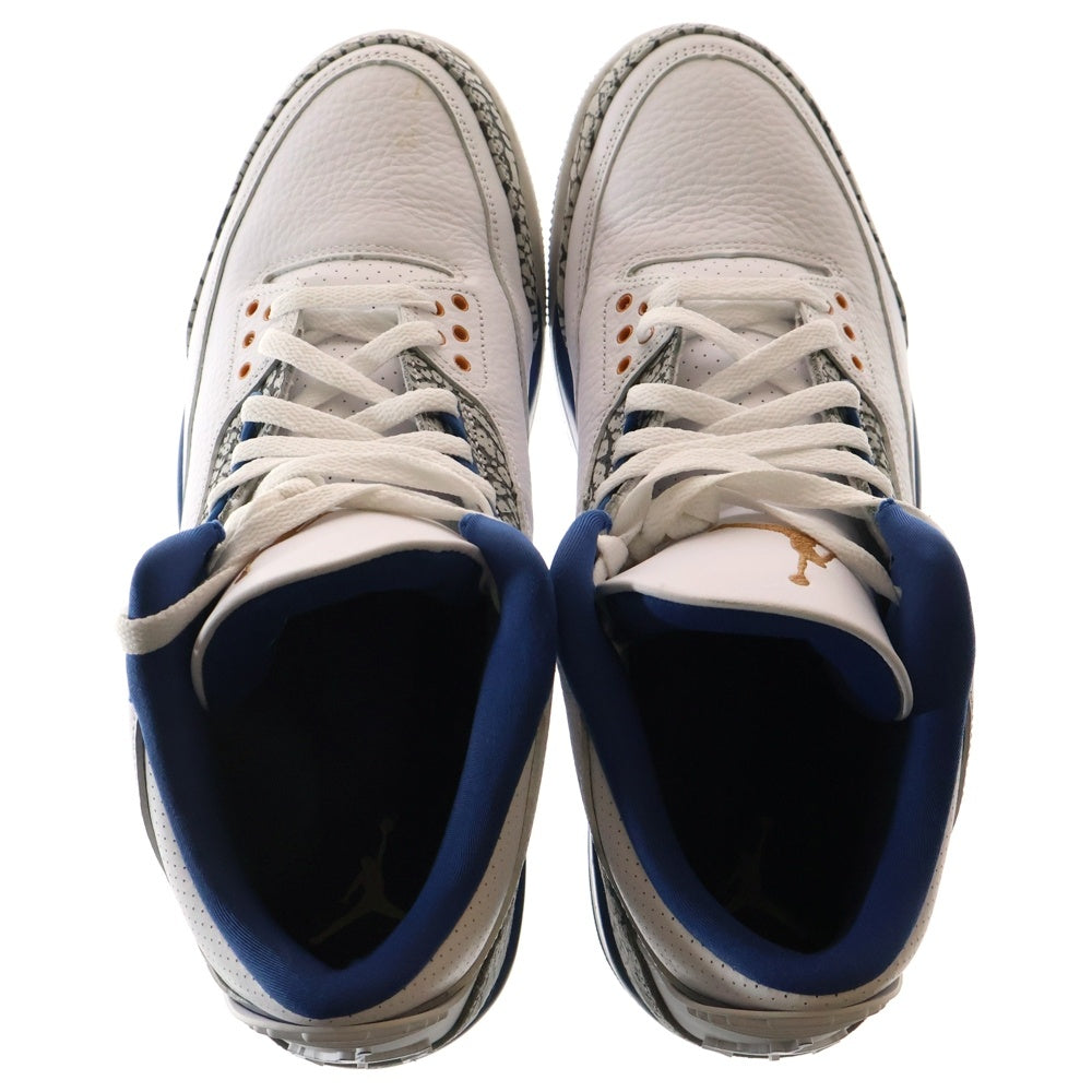 NIKE(ナイキ) AIR JORDAN 3 RETRO TRUE BLUE AND COPPER エアジョーダン3 レトロ トゥルーブルー アンド コッパー ハイカットスニーカー ホワイト US11.5/29.5cm CT8532-148
