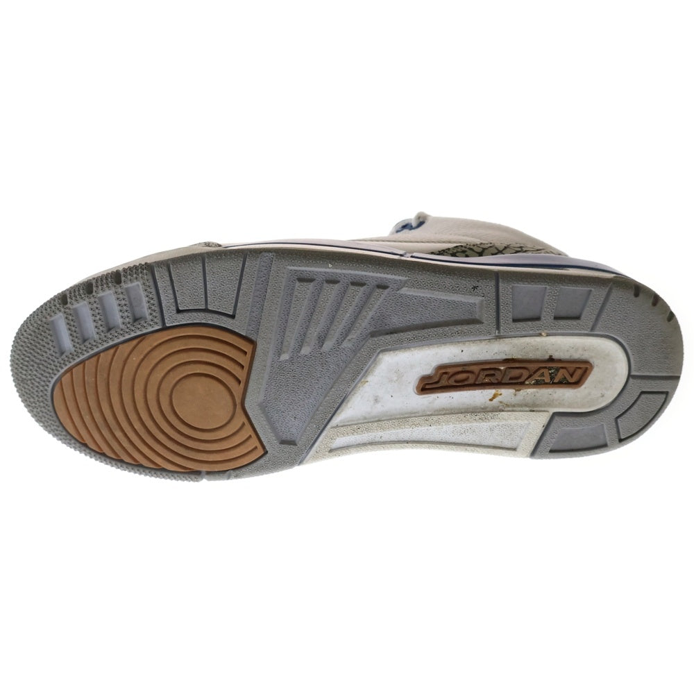 NIKE(ナイキ) AIR JORDAN 3 RETRO TRUE BLUE AND COPPER エアジョーダン3 レトロ トゥルーブルー アンド コッパー ハイカットスニーカー ホワイト US11.5/29.5cm CT8532-148