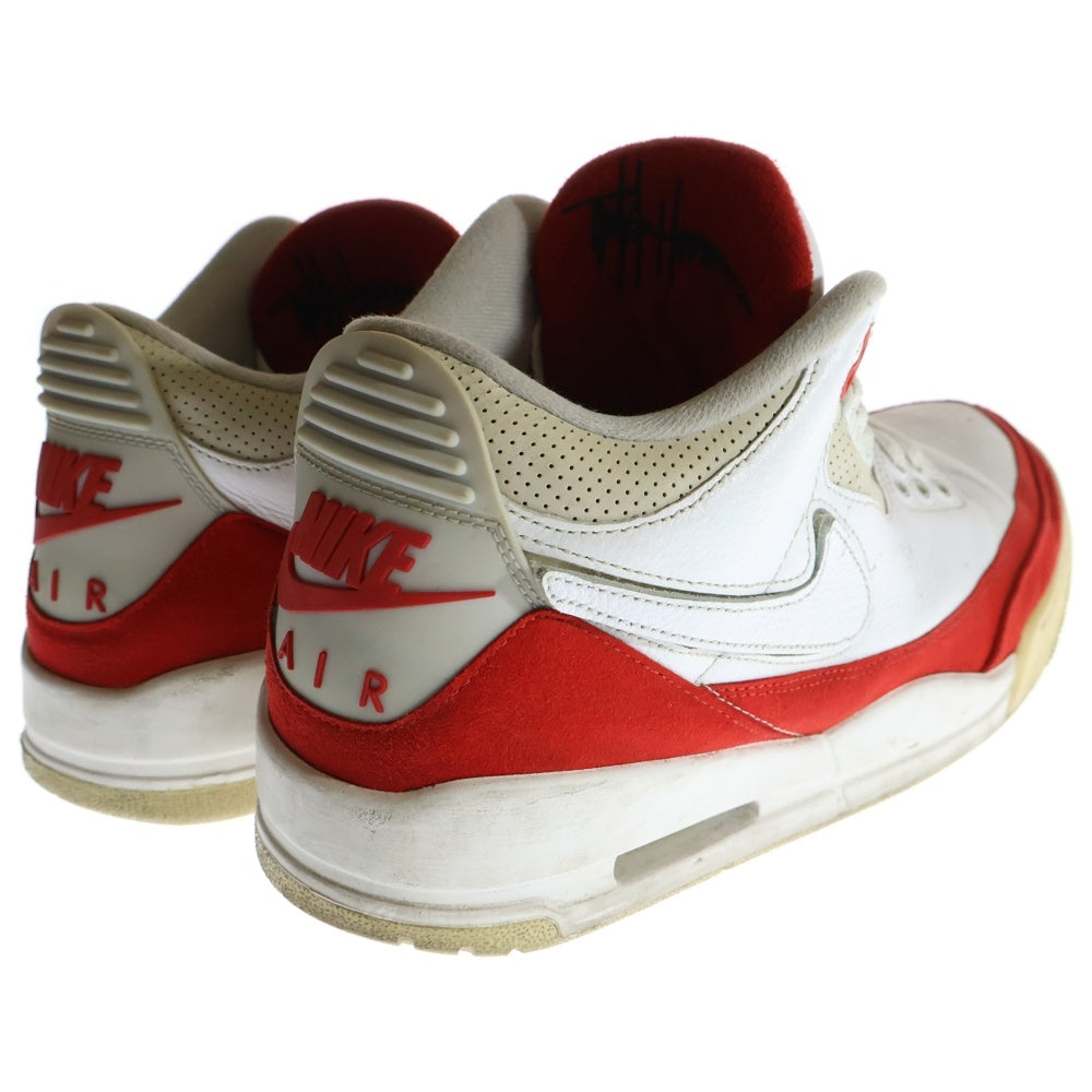 NIKE(ナイキ) AIR JORDAN 3 RETRO TINKER WHITE UNIVERSITY RED エアジョーダン3 レトロ ティンカー ユニバーシティ レッド ハイカットスニーカー US10.5/28.5cm CJ0939-100