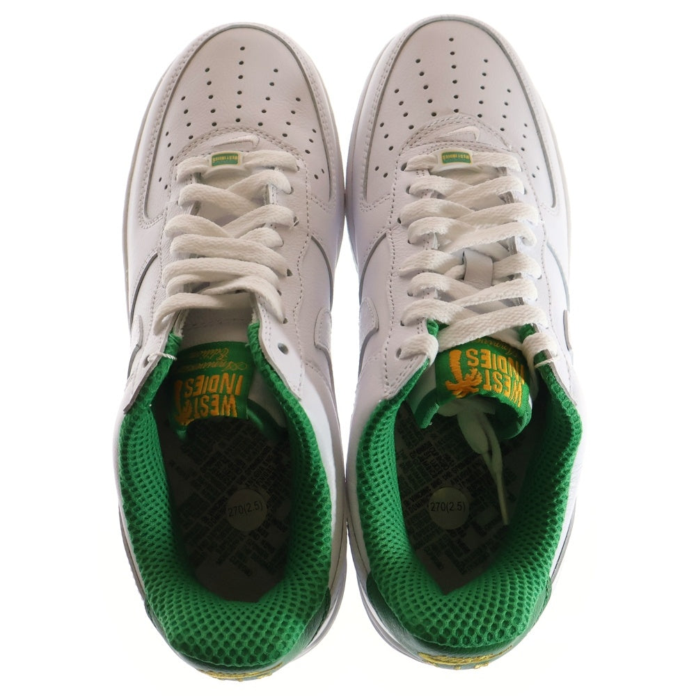 NIKE(ナイキ) AIR FORCE 1 LOW RETRO QS WEST INDIES エアフォース1 ウエストインディーズ ローカットスニーカー ホワイト/グリーン US9/27cm DX1156-100