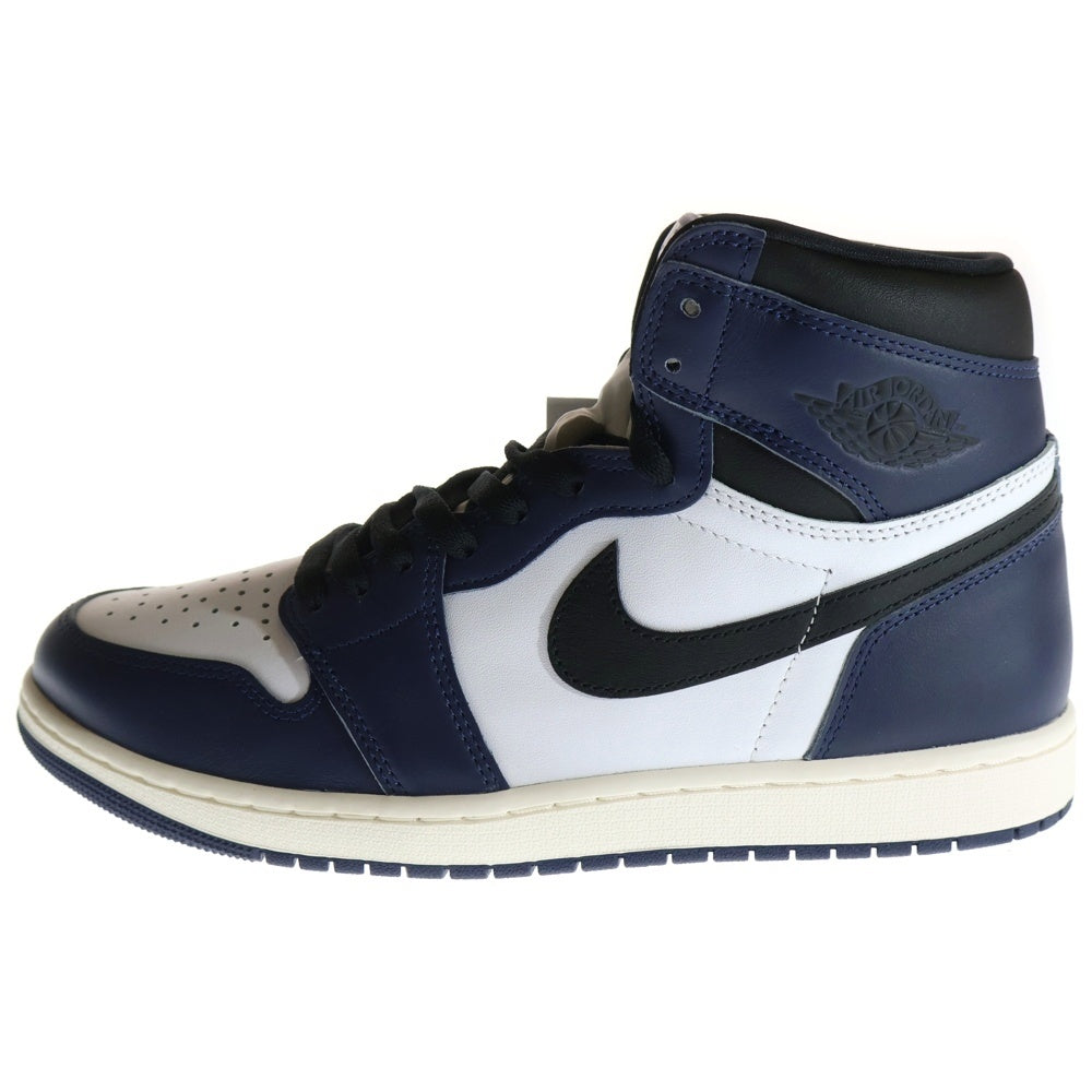 NIKE(ナイキ) AIR JORDAN 1 RETRO HIGH OG MIDNIGHT NAVY エア ジョーダン1 レトロ ミッドナイト ハイカットスニーカー ネイビー/ホワイト US11/29cm DZ5485-401