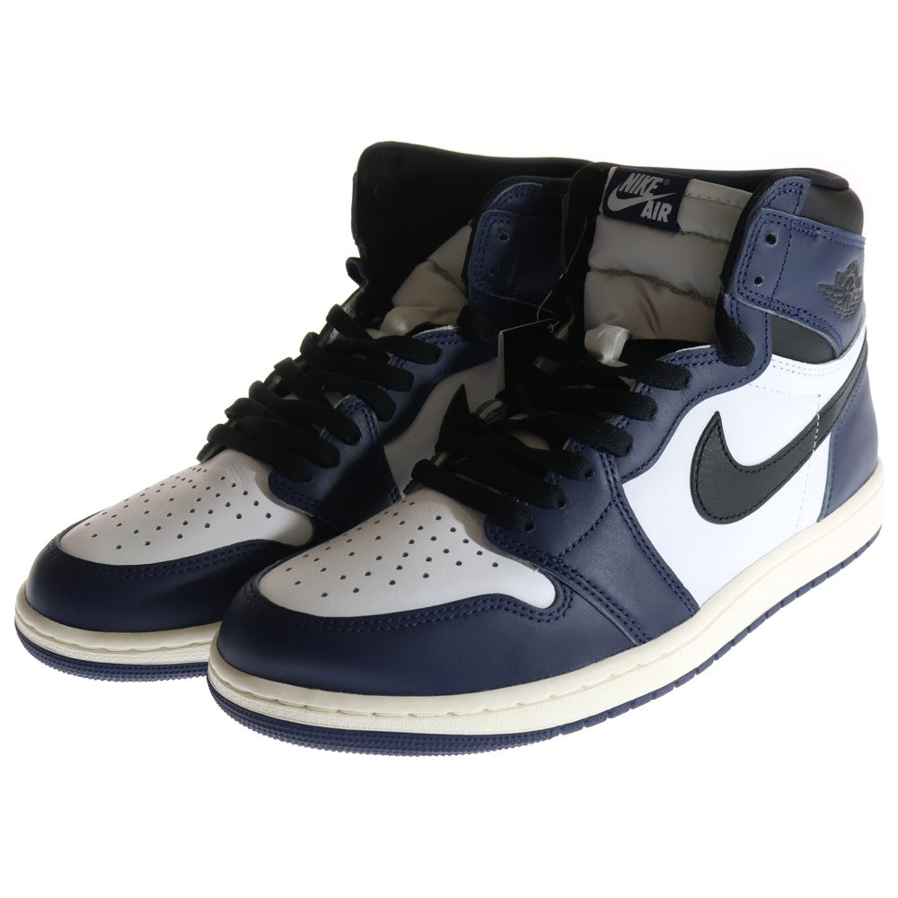 NIKE(ナイキ) AIR JORDAN 1 RETRO HIGH OG MIDNIGHT NAVY エア ジョーダン1 レトロ ミッドナイト ハイカットスニーカー ネイビー/ホワイト US11/29cm DZ5485-401