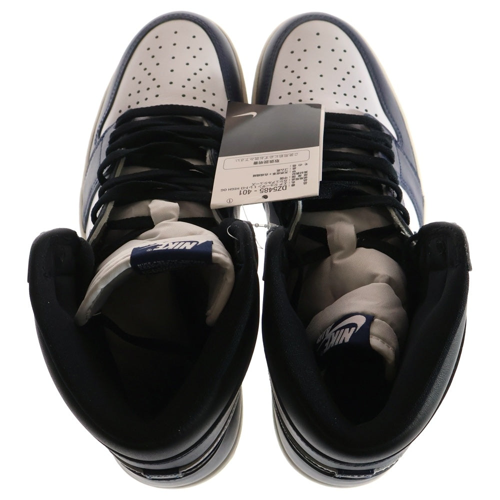 NIKE(ナイキ) AIR JORDAN 1 RETRO HIGH OG MIDNIGHT NAVY エア ジョーダン1 レトロ ミッドナイト ハイカットスニーカー ネイビー/ホワイト US11/29cm DZ5485-401