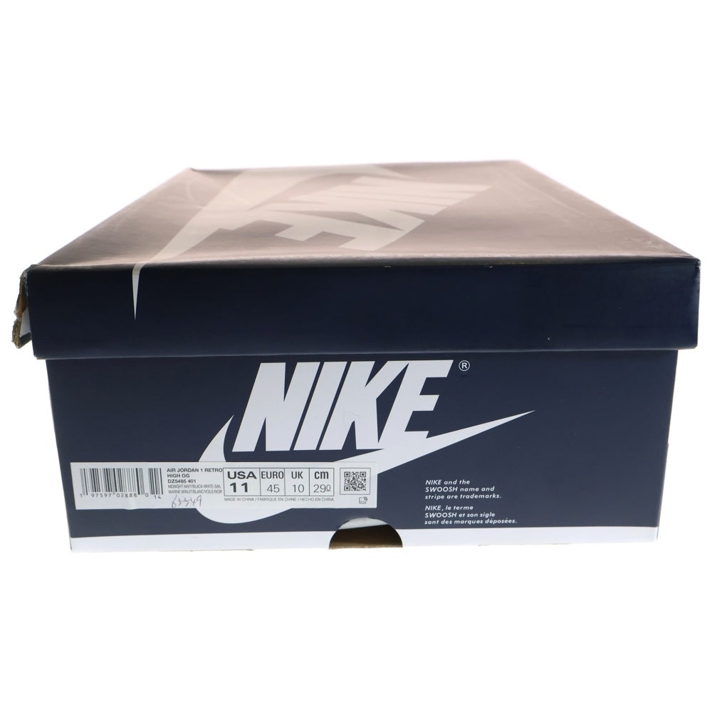 NIKE(ナイキ) AIR JORDAN 1 RETRO HIGH OG MIDNIGHT NAVY エア ジョーダン1 レトロ ミッドナイト ハイカットスニーカー ネイビー/ホワイト US11/29cm DZ5485-401