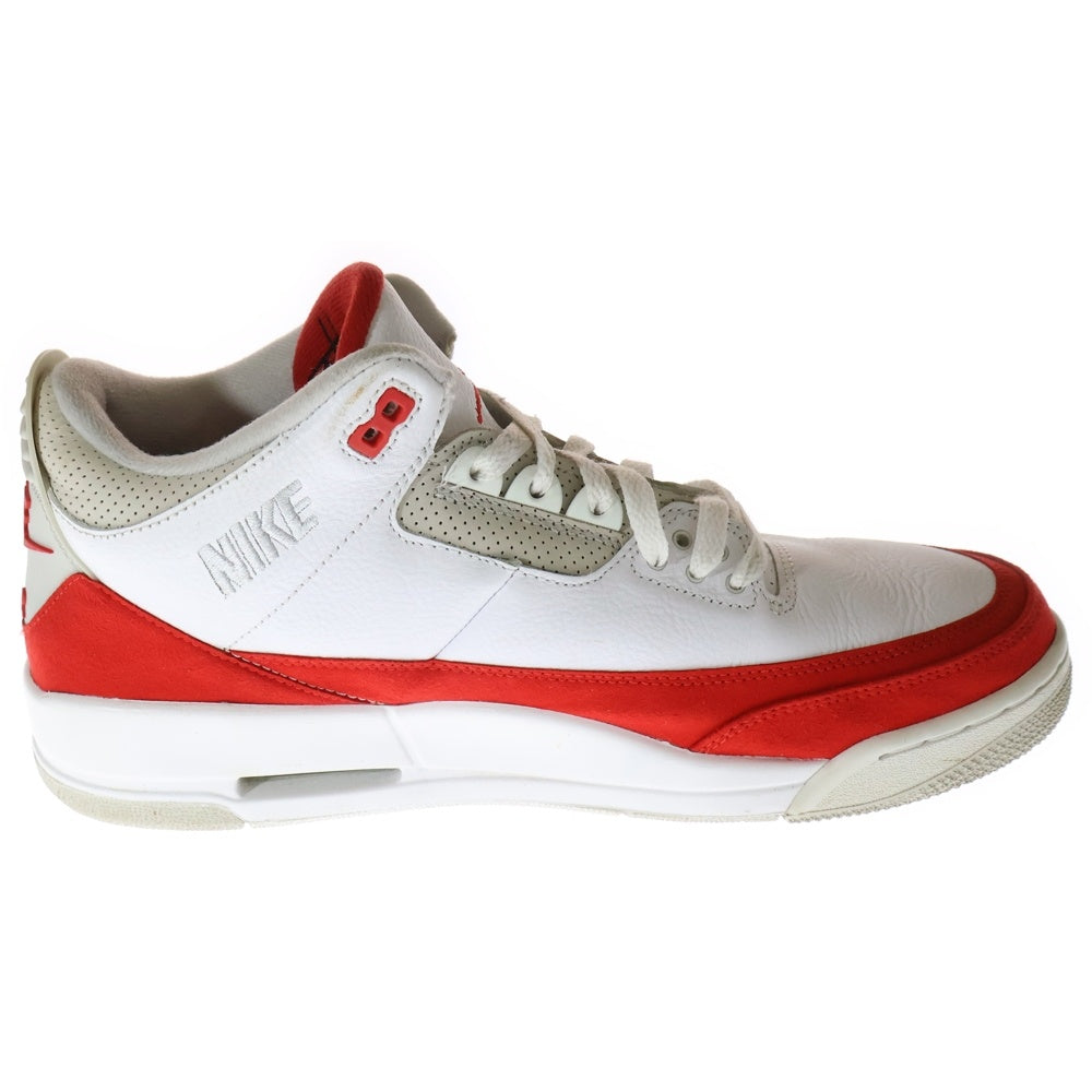 NIKE(ナイキ) AIR JORDAN 3 RETRO TINKER WHITE UNIVERSITY RED エアジョーダン3 レトロ ティンカー ハイカットスニーカー ホワイト/レッド US11/29cm CJ0939-100