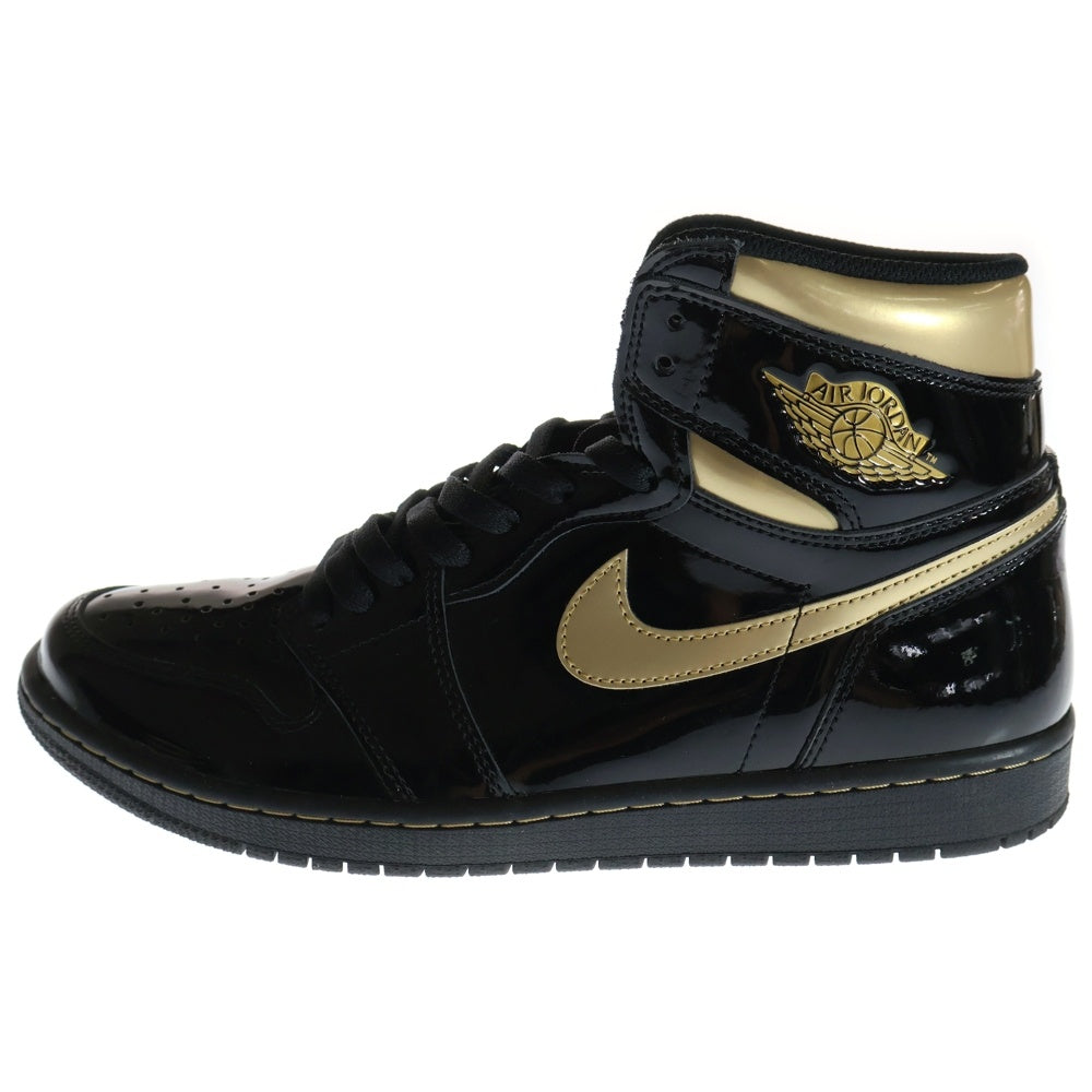 NIKE(ナイキ) AIR JORDAN 1 HIGH OG METALIC GOLD エアジョーダン1 メタリック ゴールド ハイカットスニーカー ブラック/ゴールド US11/29cm 555088-032
