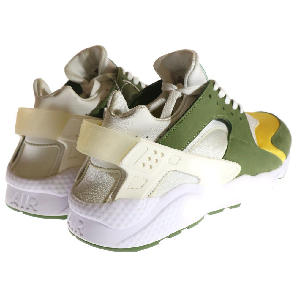 NIKE(ナイキ) ×STUSSY AIR HUARACHE LE DARK OLIVE ステューシー エアハラチ ダークオリーブ ローカットスニーカー カーキ/ホワイト US11.5/29.5cm DD1381-300