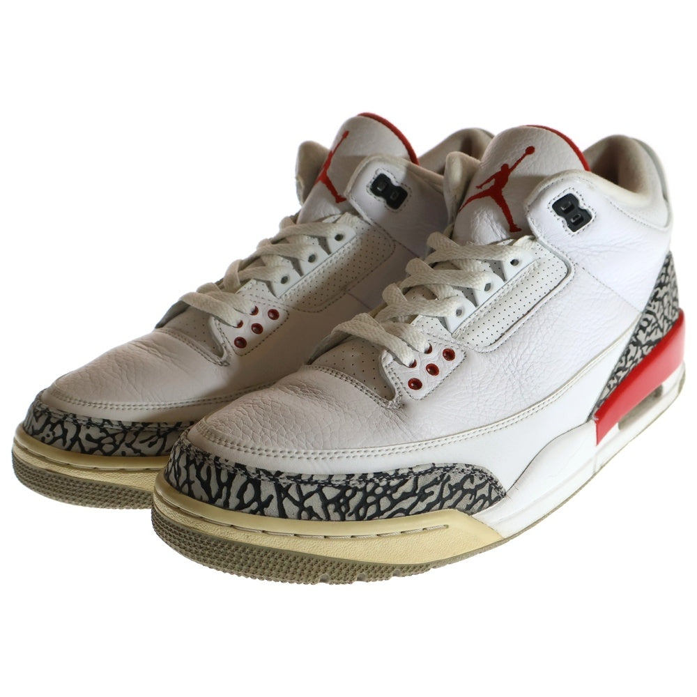 NIKE(ナイキ) AIR JORDAN 3 RETRO HALL OF FAME エアジョーダン3 レトロ ホール オブ フェイム ハイカットスニーカー ホワイト US11/29cm 136064-116