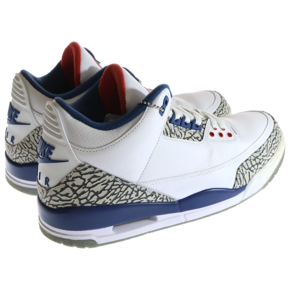 NIKE(ナイキ) AIR JORDAN 3 RETRO TRUE BLUE エアジョーダン3 レトロ トゥルー ブルー ハイカットスニーカー ホワイト/ブルー US11/29cm 854262-106