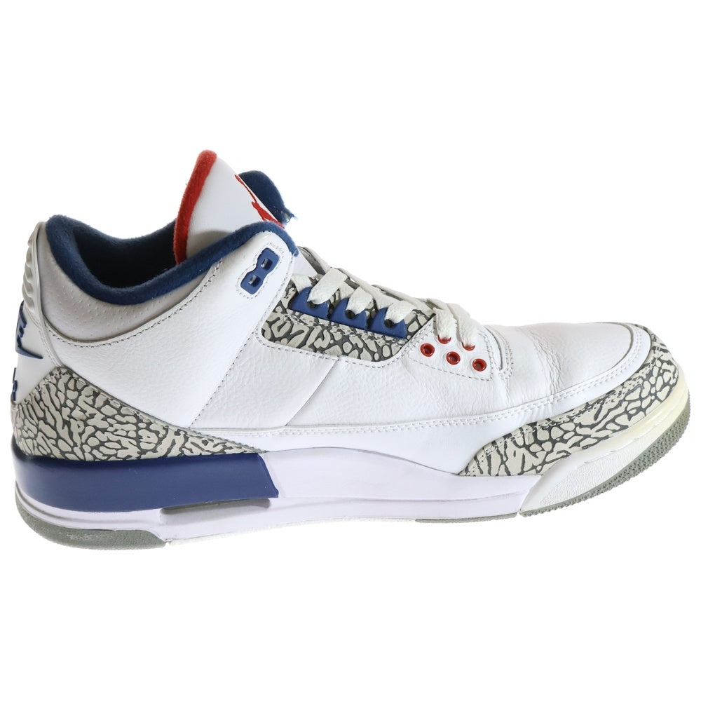 NIKE(ナイキ) AIR JORDAN 3 RETRO TRUE BLUE エアジョーダン3 レトロ トゥルー ブルー ハイカットスニーカー ホワイト/ブルー US11/29cm 854262-106