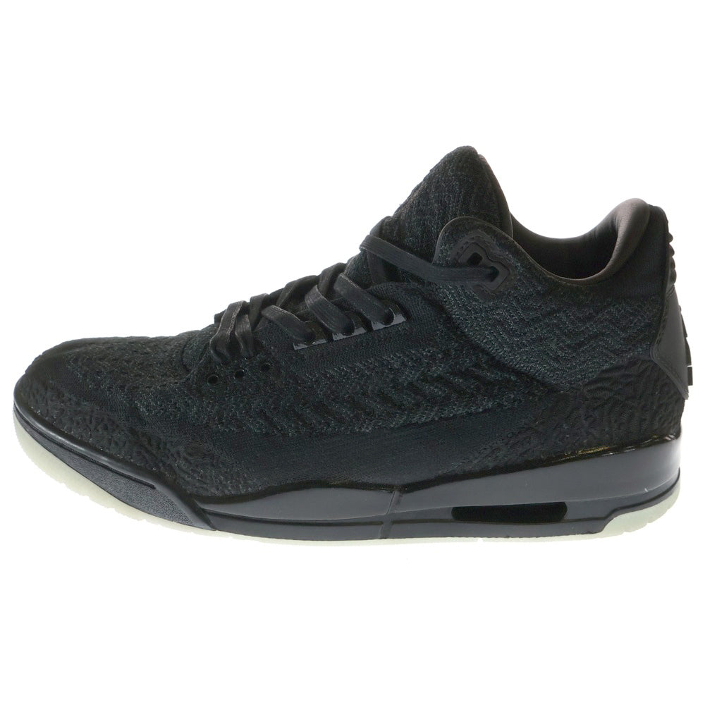 NIKE(ナイキ) AIR JORDAN 3 RETRO FLYKNIT エアジョーダン3 レトロ フライニット ハイカットスニーカー ブラック US11/29cm AQ1005-001