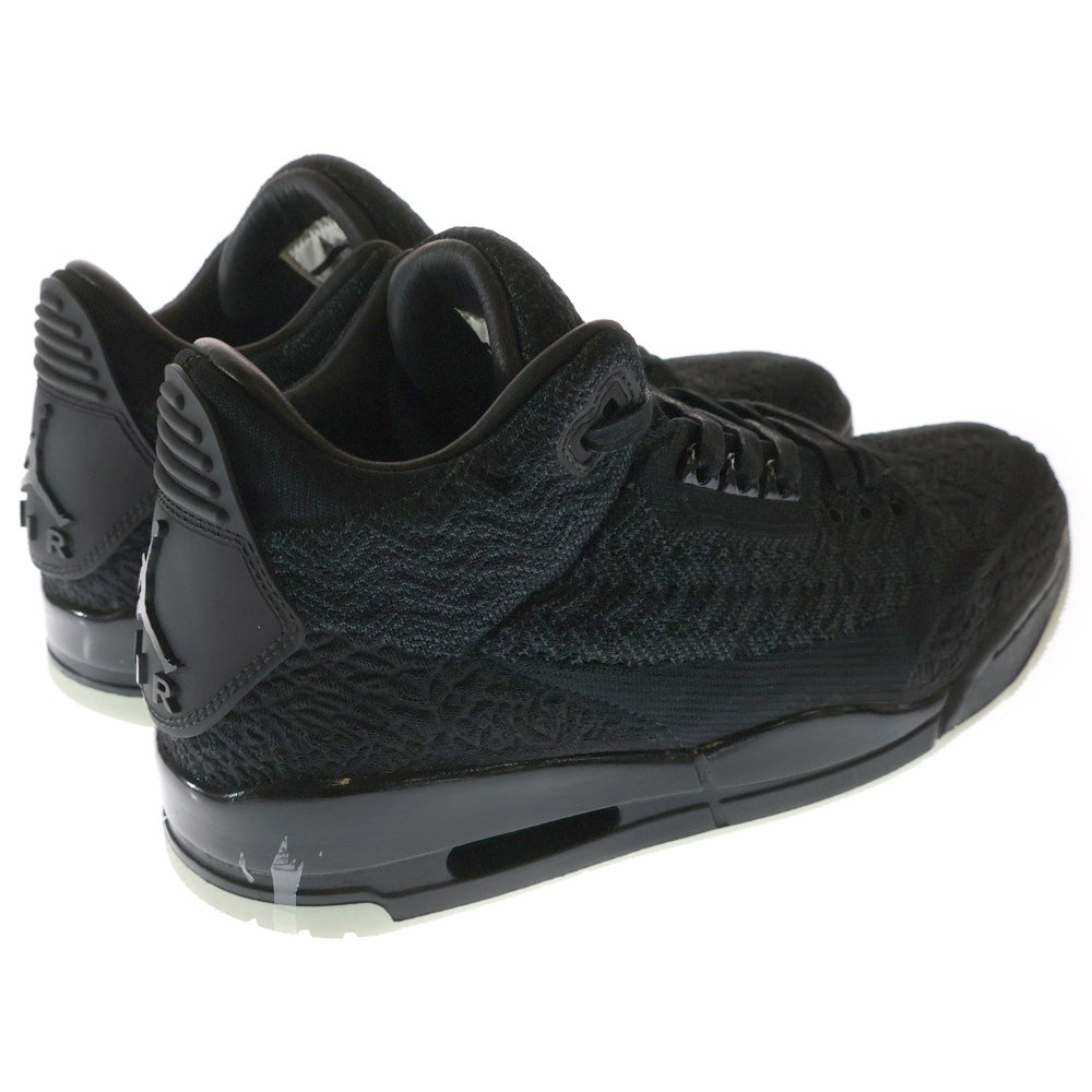 NIKE(ナイキ) AIR JORDAN 3 RETRO FLYKNIT エアジョーダン3 レトロ フライニット ハイカットスニーカー ブラック US11/29cm AQ1005-001