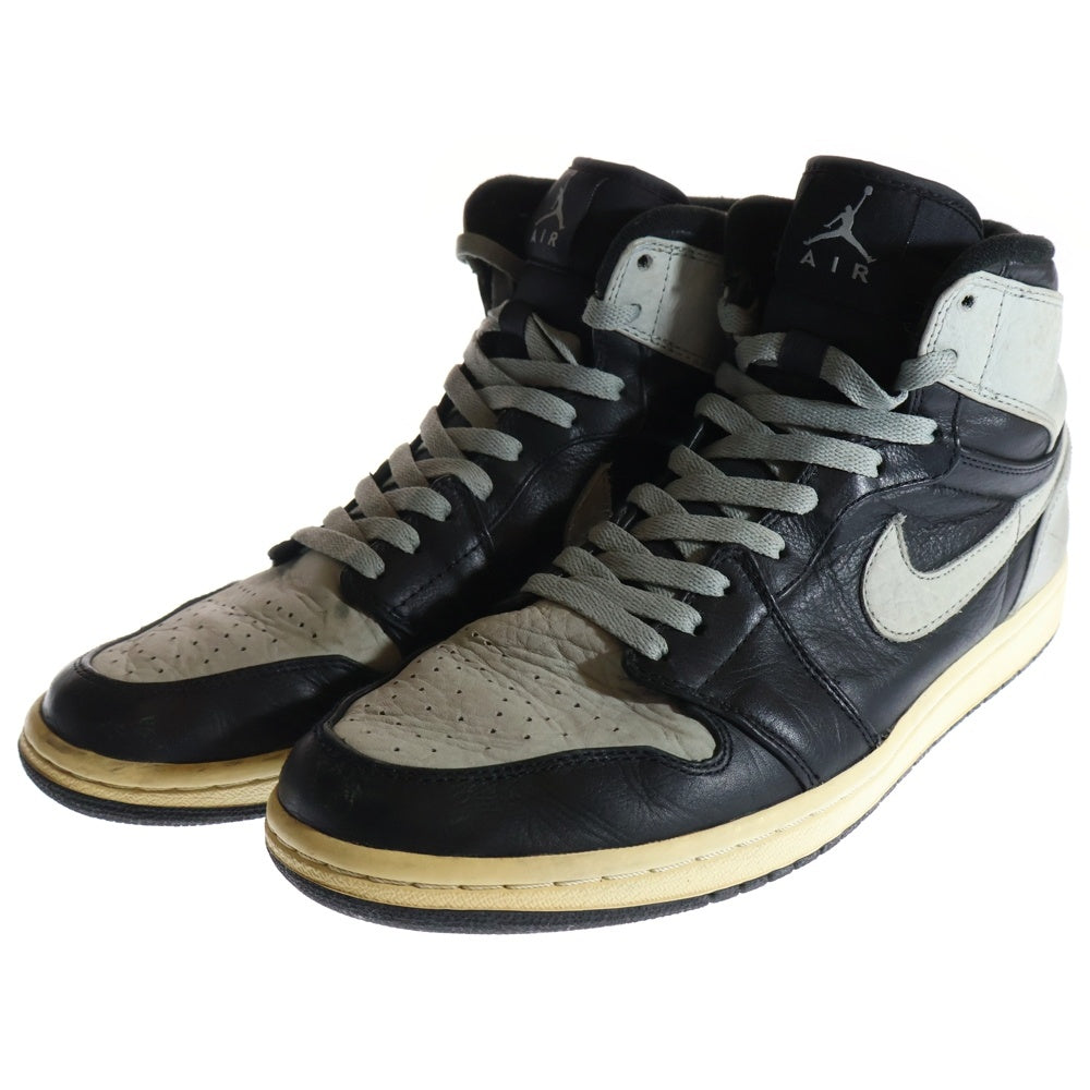 NIKE(ナイキ) AIR JORDAN1 RETRO エアジョーダン1 レトロ ハイカットスニーカー シャドー ブラック/グレー US11/29cm 332550-001