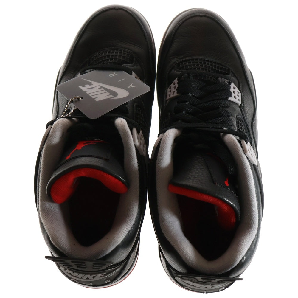 NIKE(ナイキ) AIR JORDAN 4 RETRO BRED REIMAGINED エアジョーダン4 レトロ ブレッド リイマジンド ハイカットスニーカー ブラック US12/30cm FV5029-006