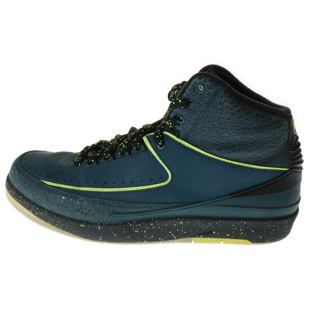 NIKE(ナイキ) 【観賞用 2014年製】AIR JORDAN 2 RETRO NIGHTSHADE エアジョーダン 2 レトロ ナイトシェイド ハイカットスニーカー ネイビー/イエロー US11/29cm 385475-303