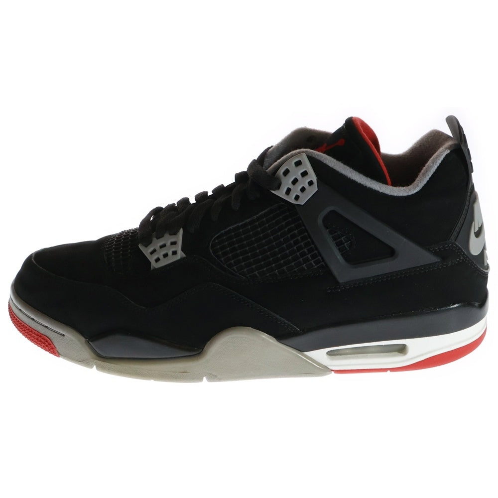 NIKE(ナイキ) AIR JORDAN 4 RETRO BRED 2019 エアジョーダン4 レトロ ブレッド ハイカットスニーカー ブラック US11.5/29.5cm 308497-060