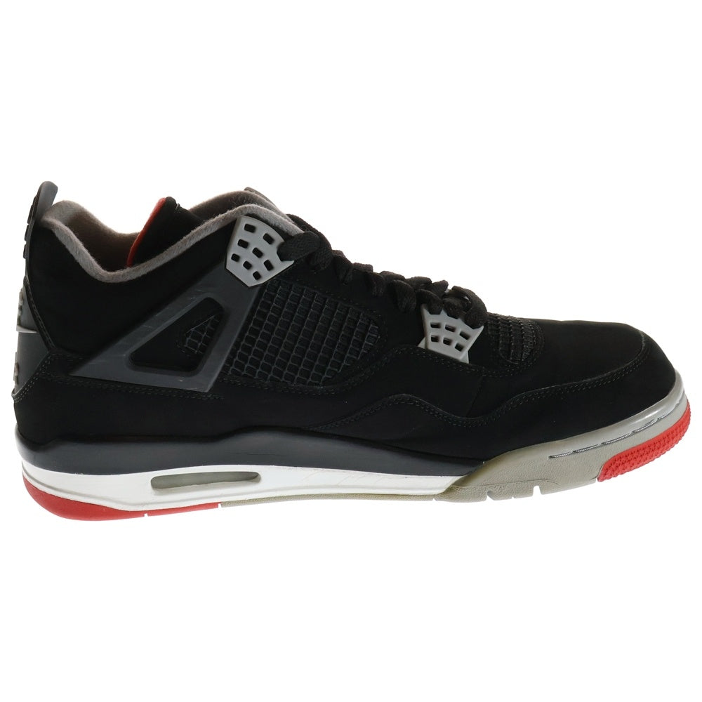 NIKE(ナイキ) AIR JORDAN 4 RETRO BRED 2019 エアジョーダン4 レトロ ブレッド ハイカットスニーカー ブラック US11.5/29.5cm 308497-060