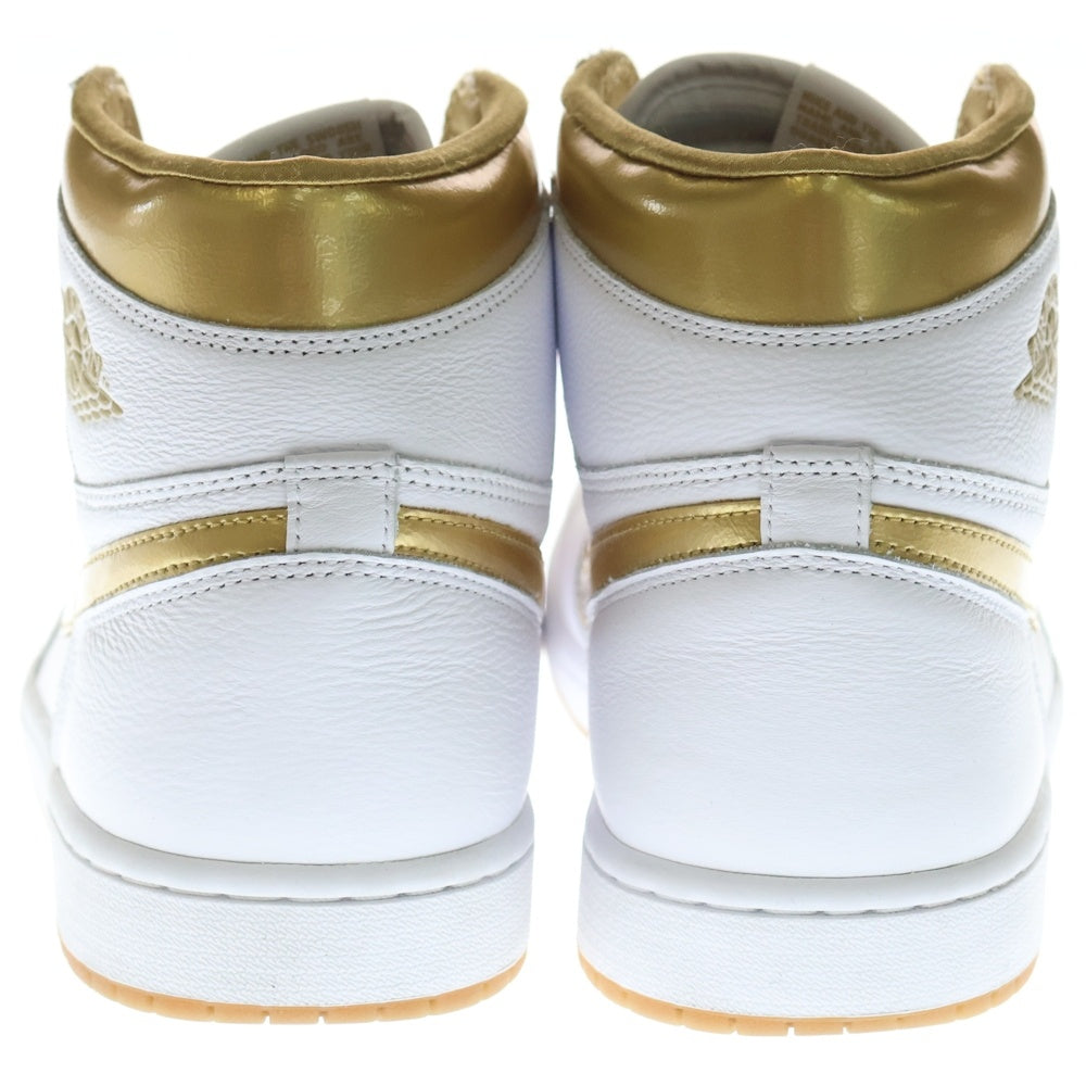 NIKE(ナイキ) AIR JORDAN 1 ウィメンズ エアジョーダン1 レトロ ハイ OG メタリックゴールド ハイカットスニーカー US12/29cm FD2596-107