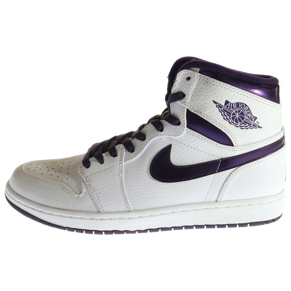 NIKE(ナイキ) 【観賞用 2009年製】AIR JORDAN 1 RETRO HIGH DO THE RIGHT THING GRAND PURPLE エアジョーダン1 レトロ ドゥーザライトシング ハイカットスニーカー 332550-151