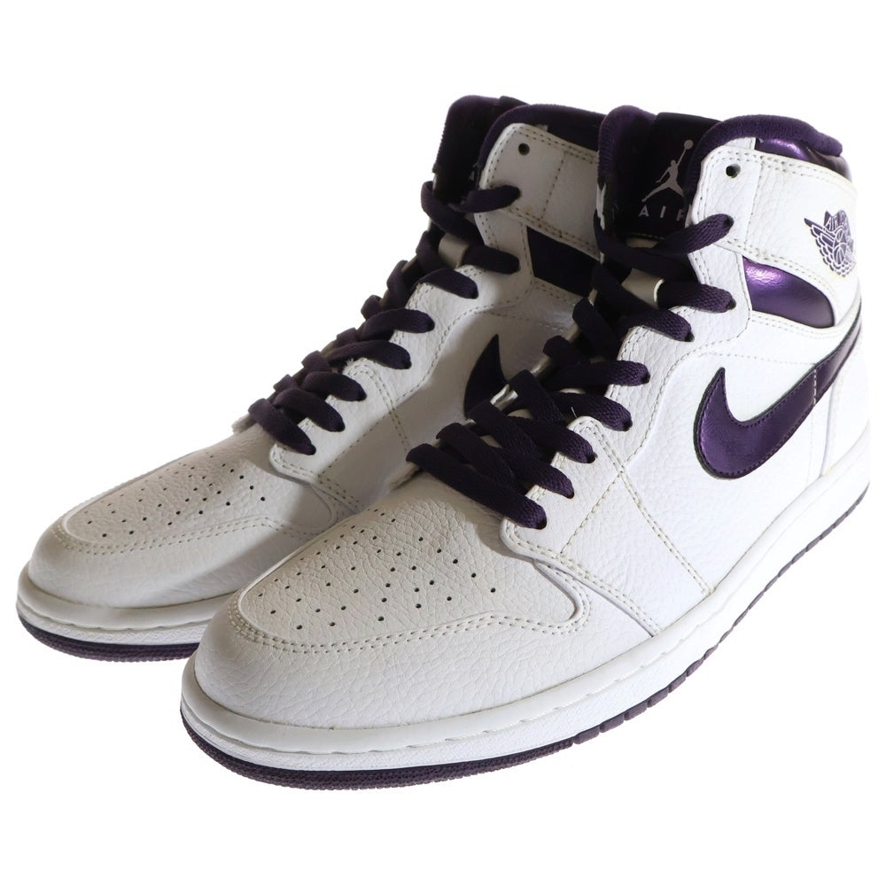 NIKE(ナイキ) 【観賞用 2009年製】AIR JORDAN 1 RETRO HIGH DO THE RIGHT THING GRAND PURPLE エアジョーダン1 レトロ ドゥーザライトシング ハイカットスニーカー 332550-151