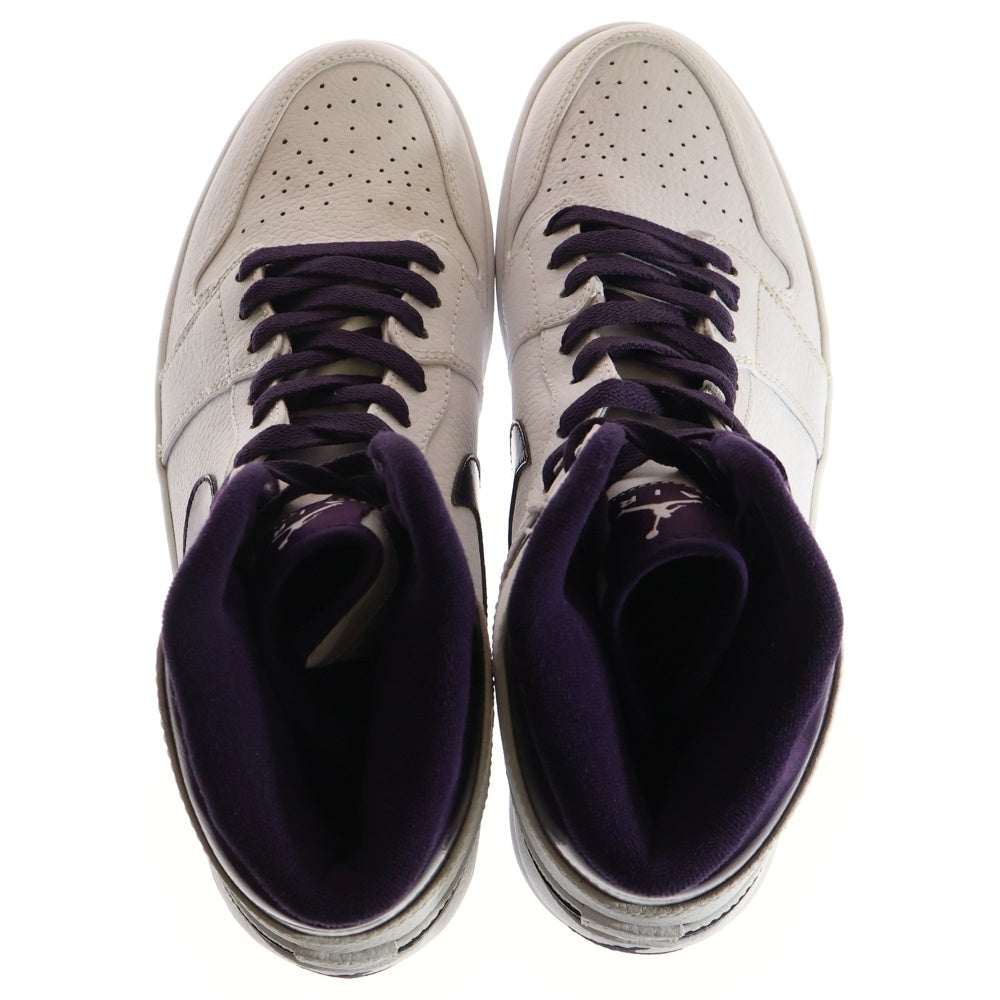 NIKE(ナイキ) 【観賞用 2009年製】AIR JORDAN 1 RETRO HIGH DO THE RIGHT THING GRAND PURPLE エアジョーダン1 レトロ ドゥーザライトシング ハイカットスニーカー 332550-151