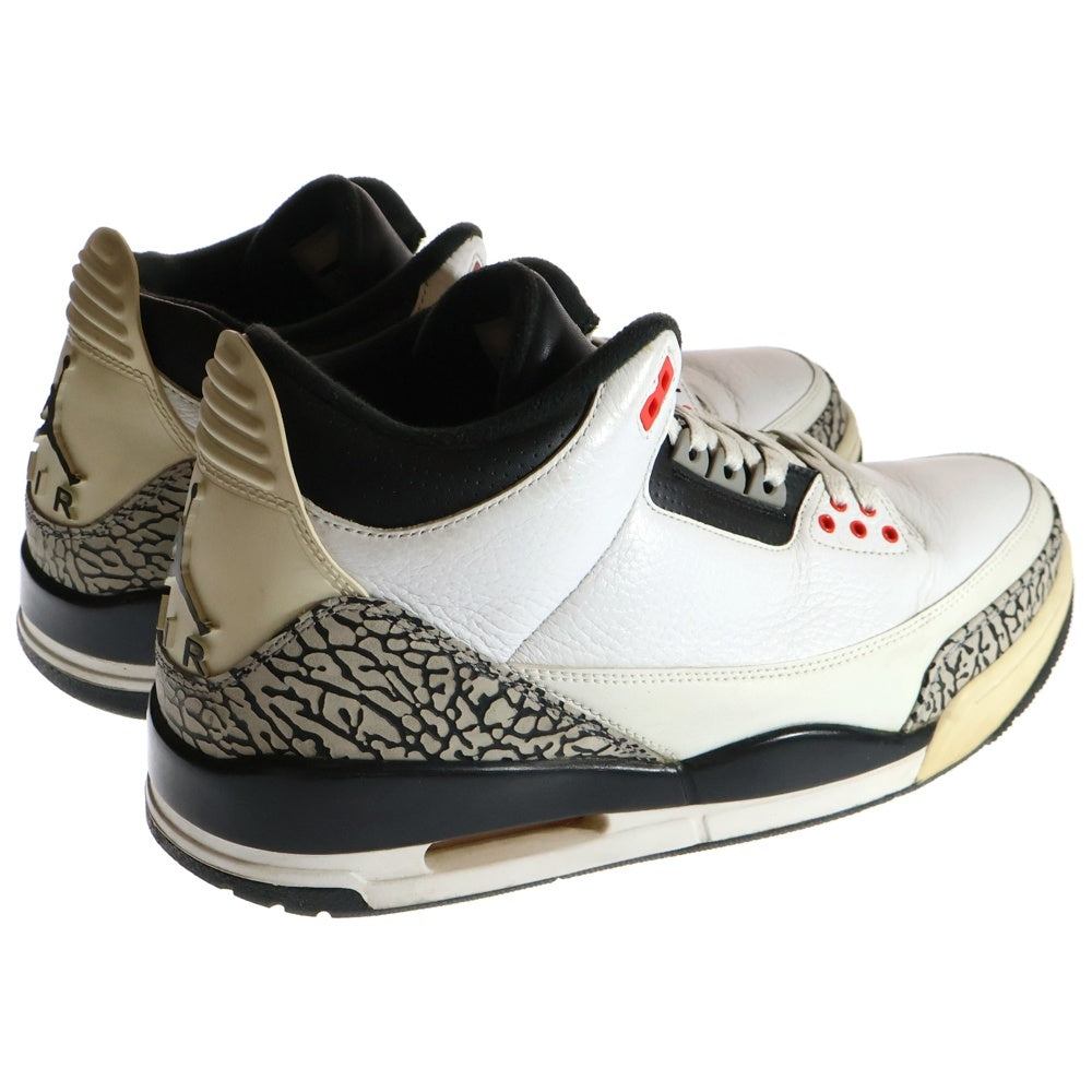NIKE(ナイキ) 【観賞用2013年製】 AIR JORDAN 3 RETRO INFRARED 23 エアジョーダン3 レトロ インフラレッド ハイカットスニーカー ホワイト US12/30cm 136064-123
