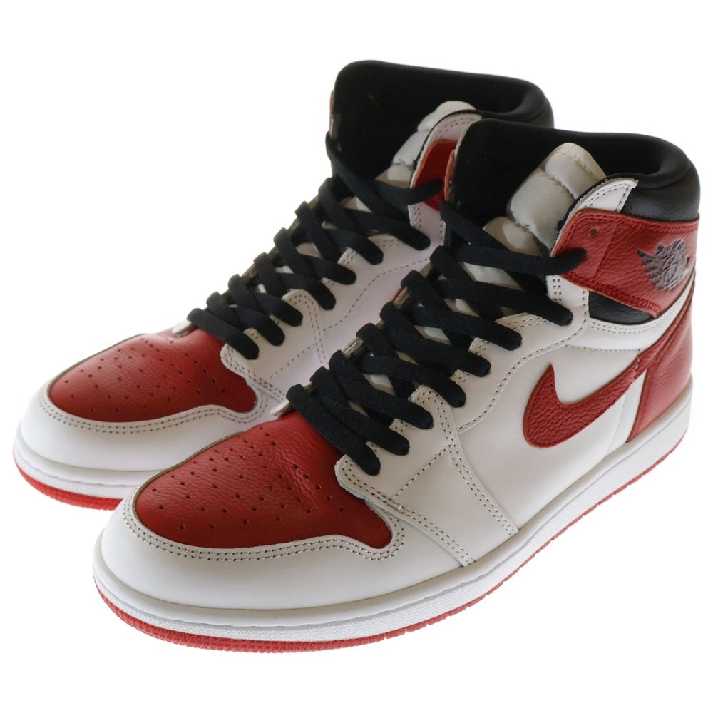 NIKE(ナイキ) AIR JORDAN 1 HIGH OG HERITAGE エアジョーダン ヘリテージ ハイカットスニーカー ホワイト/レッド US11/29cm 555088-161