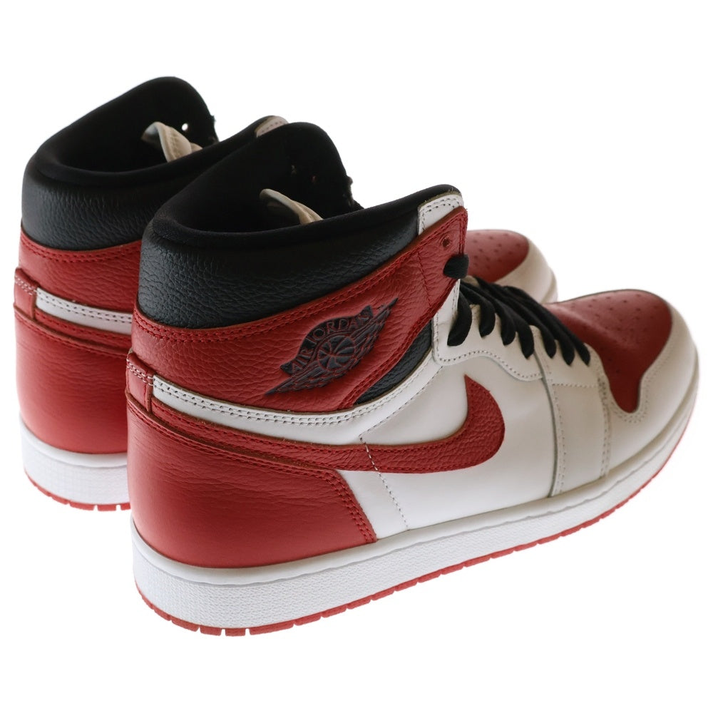 NIKE(ナイキ) AIR JORDAN 1 HIGH OG HERITAGE エアジョーダン ヘリテージ ハイカットスニーカー ホワイト/レッド US11/29cm 555088-161