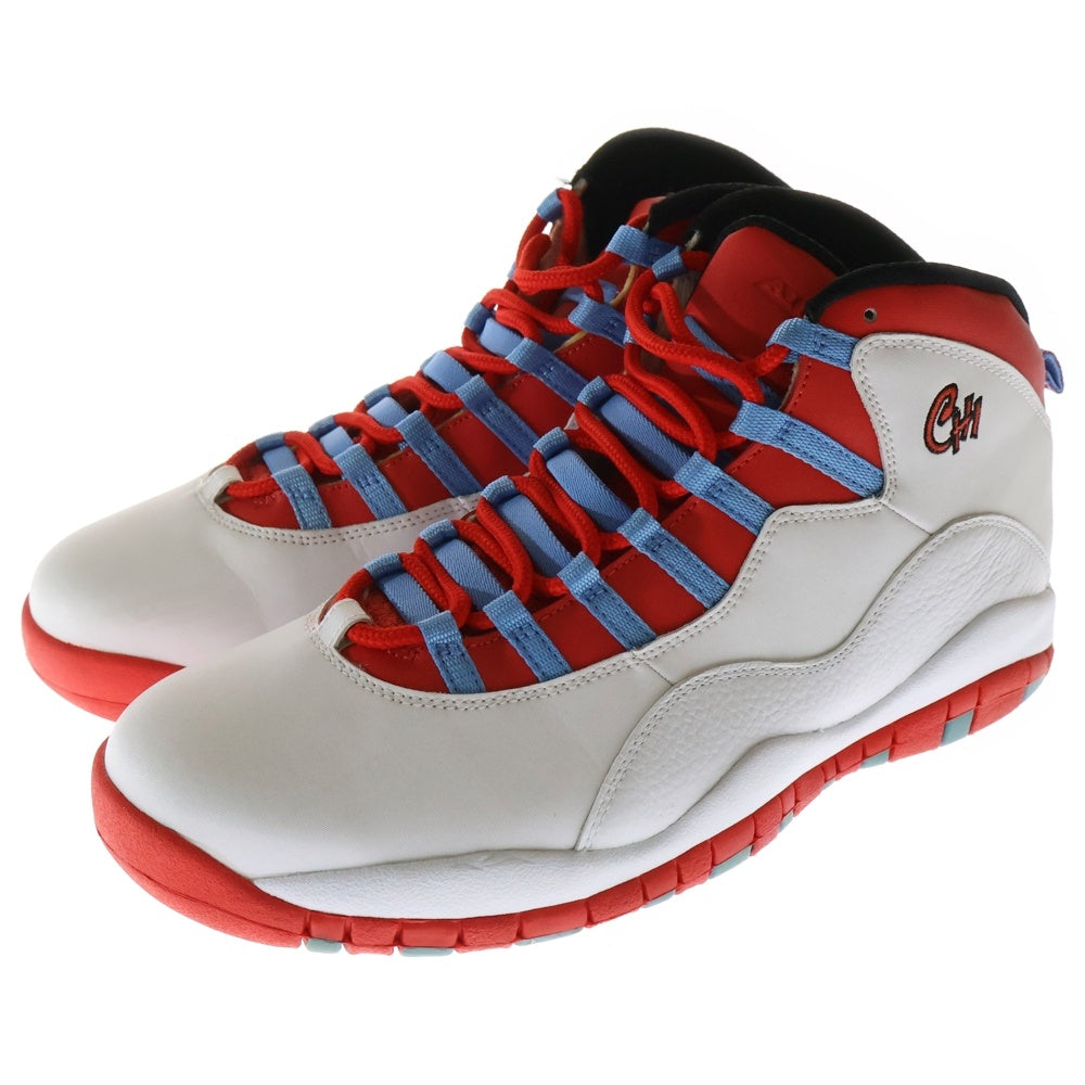 NIKE(ナイキ) AIR JORDAN 10 RETRO CHICAGO FLAG エアジョーダン10 レトロ シカゴフラッグ ハイカットスニーカー ホワイト/レッド US11.5/29.5cm 310805-114