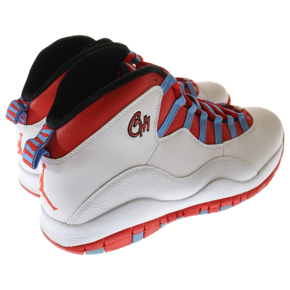 NIKE(ナイキ) AIR JORDAN 10 RETRO CHICAGO FLAG エアジョーダン10 レトロ シカゴフラッグ ハイカットスニーカー ホワイト/レッド US11.5/29.5cm 310805-114