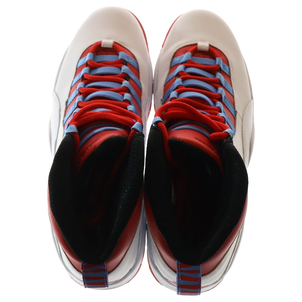 NIKE(ナイキ) AIR JORDAN 10 RETRO CHICAGO FLAG エアジョーダン10 レトロ シカゴフラッグ ハイカットスニーカー ホワイト/レッド US11.5/29.5cm 310805-114