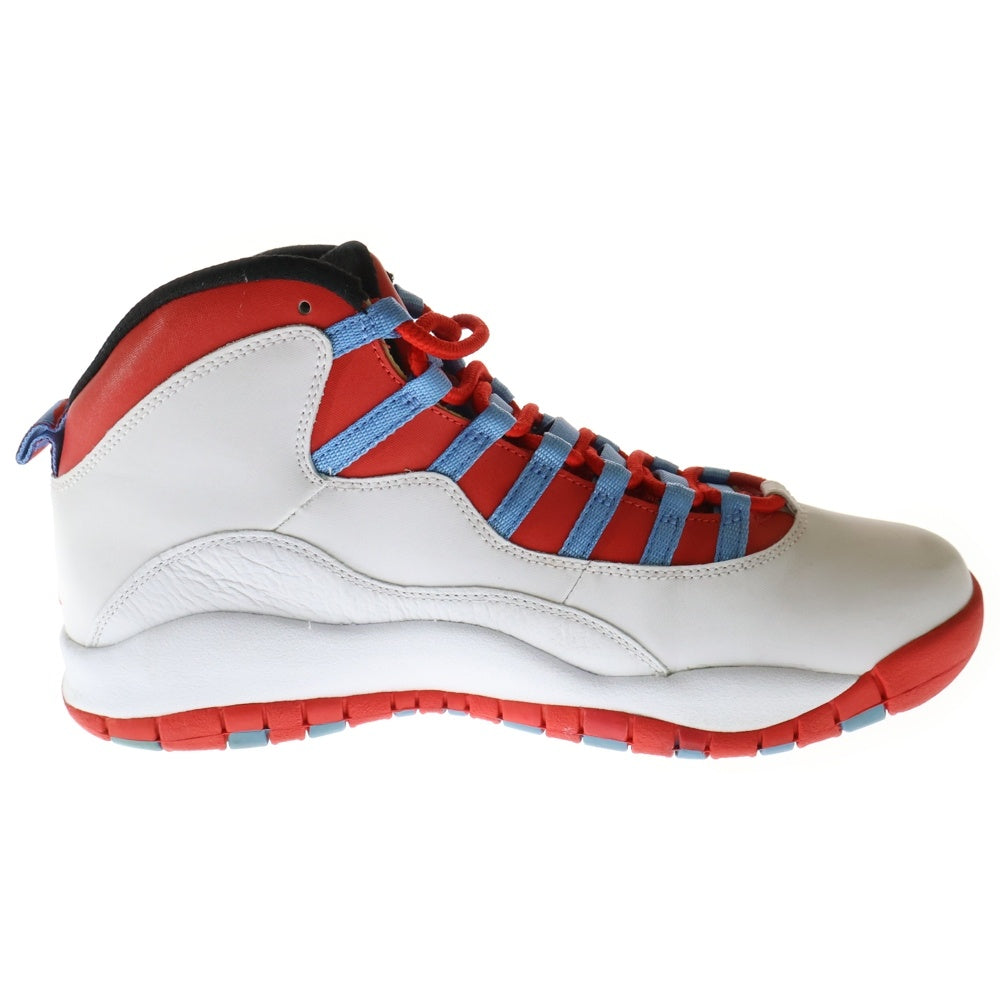 NIKE(ナイキ) AIR JORDAN 10 RETRO CHICAGO FLAG エアジョーダン10 レトロ シカゴフラッグ ハイカットスニーカー ホワイト/レッド US11.5/29.5cm 310805-114