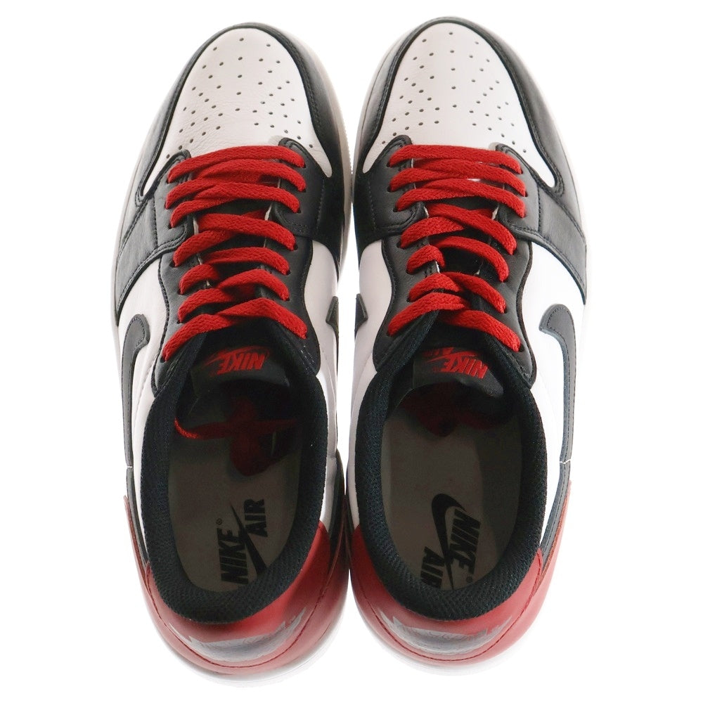 NIKE(ナイキ) AIR JORDAN 1 RETRO LOW OG BLACK TOE エアジョーダン1 ブラックトゥ レースアップ ローカットスニーカー ホワイト/ブラック/レッド US12/30cm CZ0790-106