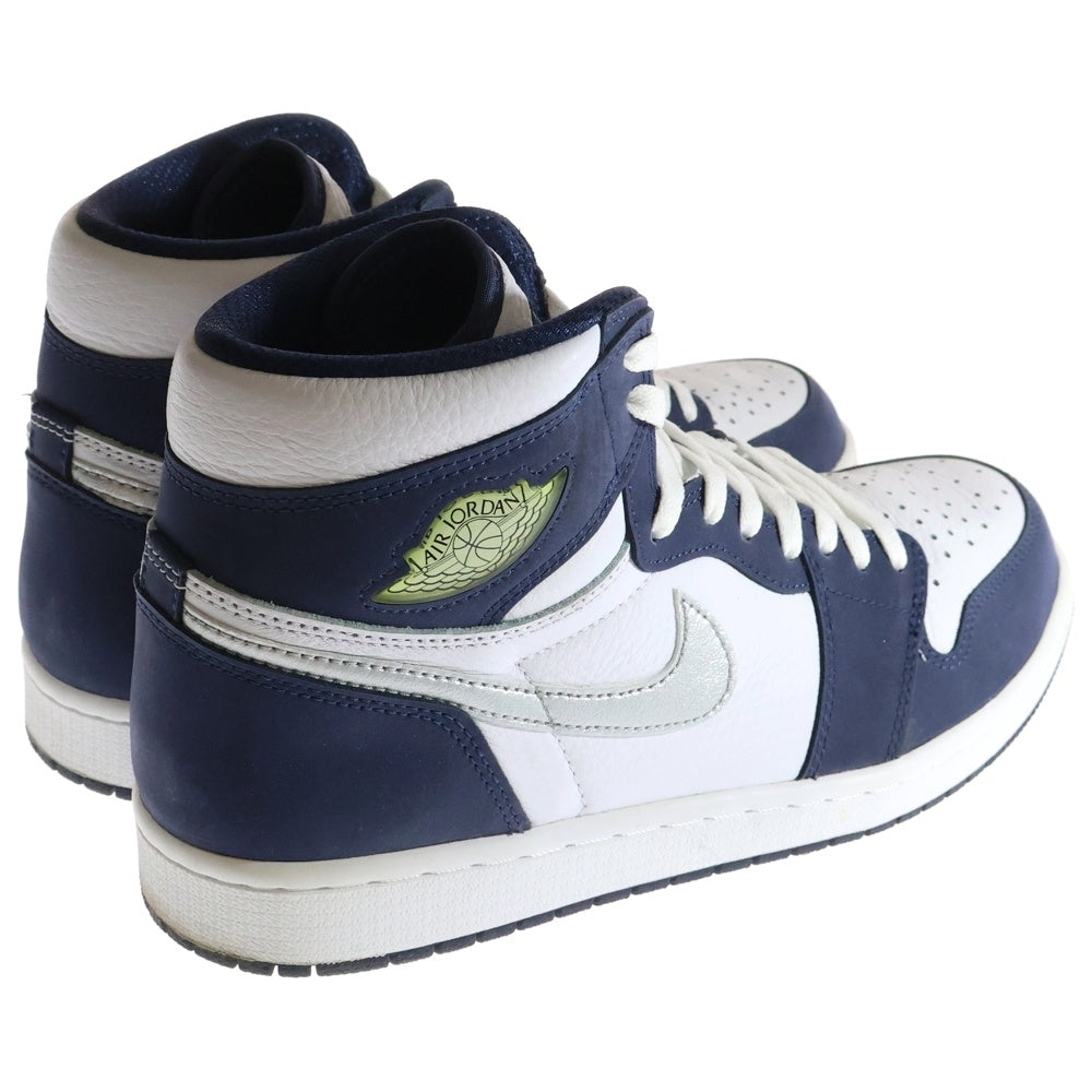 NIKE(ナイキ) AIR JORDAN 1 HIGH OG CO.JP MIDNIGHT NAVY 2020 エアジョーダン 1 ミッドナイトネイビー ハイカットスニーカー ホワイト/ネイビー US10.5/28.5cm DC1788-100