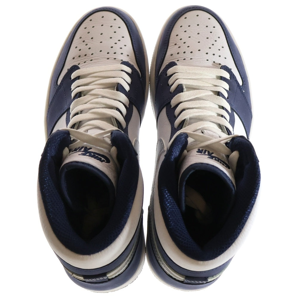 NIKE(ナイキ) AIR JORDAN 1 HIGH OG CO.JP MIDNIGHT NAVY 2020 エアジョーダン 1 ミッドナイトネイビー ハイカットスニーカー ホワイト/ネイビー US10.5/28.5cm DC1788-100