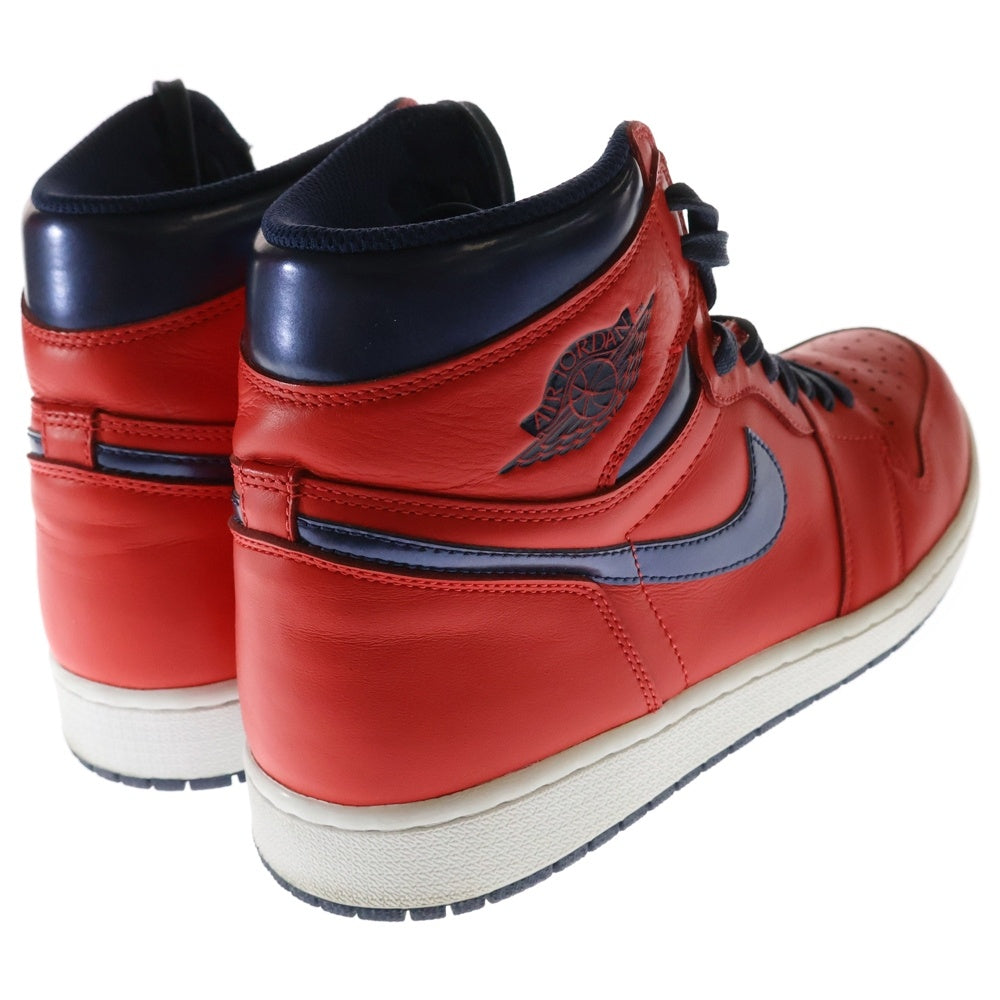NIKE(ナイキ) AIR JORDAN 1 RETRO HIGH DAVID LETTERMAN エアジョーダン1レトロ デイビッドレターマン ハイカットスニーカー レッド/ネイビー US12/30cm 555088-606