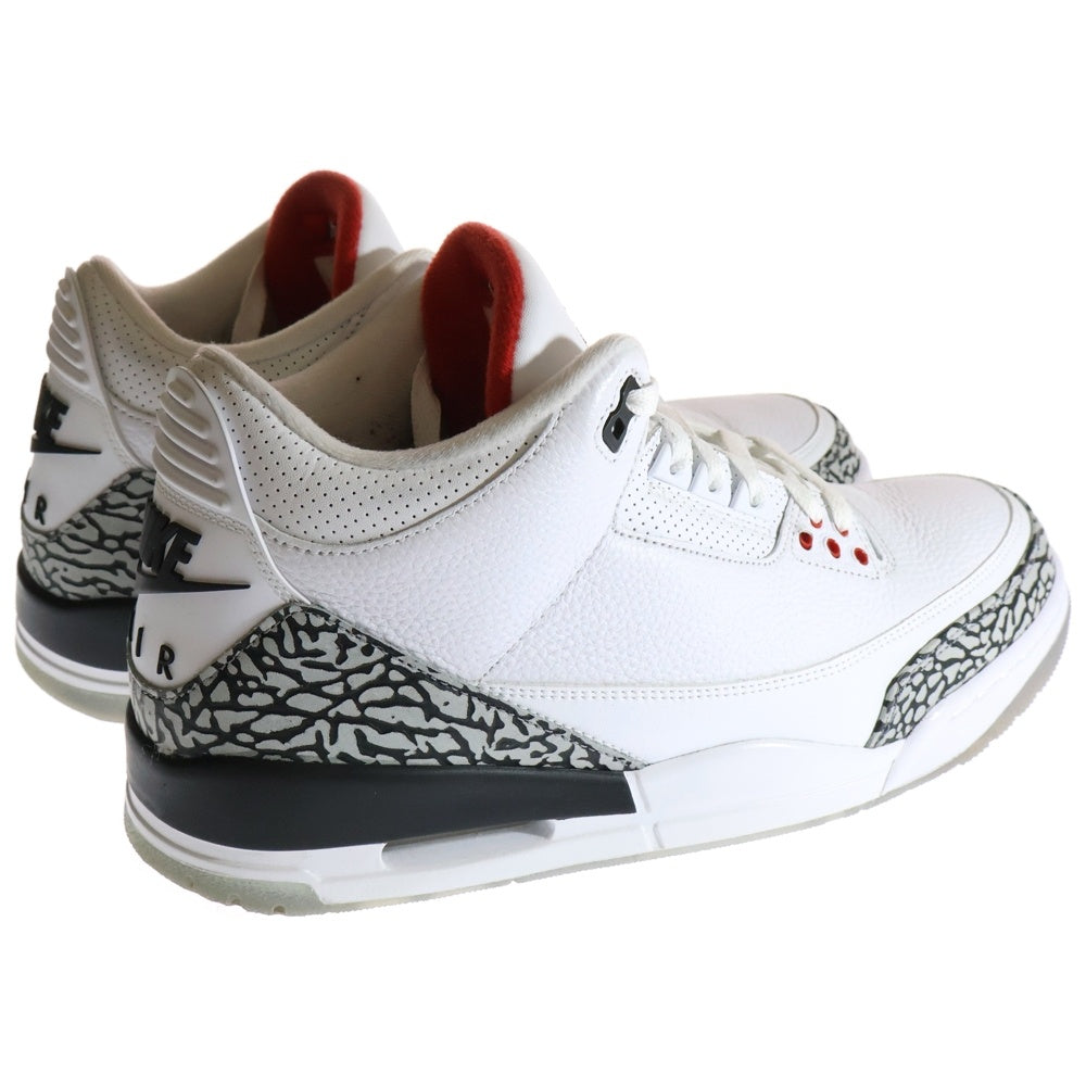 NIKE(ナイキ) AIR JORDAN 3 RETRO FREE THROW LINE WHITE CEMENT エアジョーダン3 レトロ フリー スロー ライン ホワイト セメント ハイカットスニーカー 923096-101