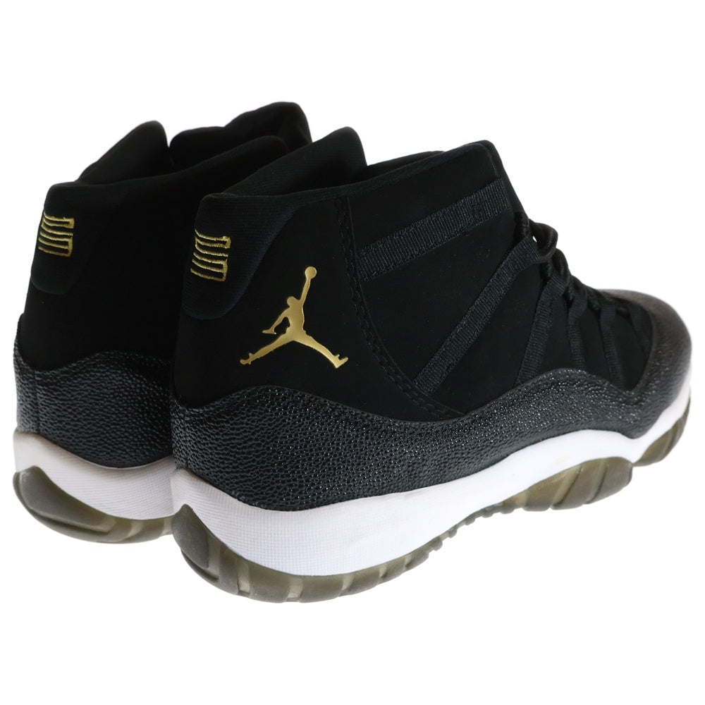 NIKE(ナイキ) AIR JORDAN 11 RETRO PREM HC ROYALTY BLACK GOLD エアジョーダン 11 レトロ プレミアム HC ロイヤリティー ハイカットスニーカー US12/30cm 136046-099