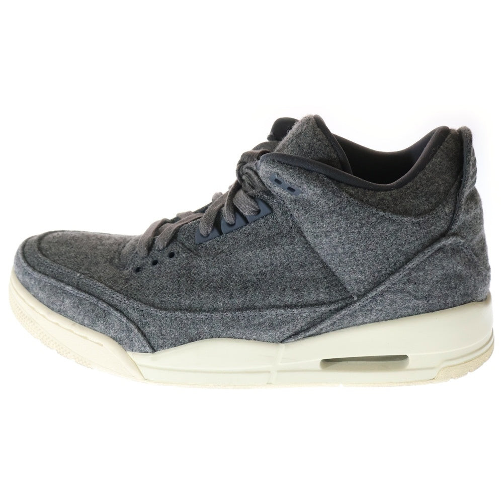 NIKE(ナイキ) AIR JORDAN 3 RETRO WOOL エアジョーダン3 レトロ ウール ハイカットスニーカー グレー US12/30cm 854263-004