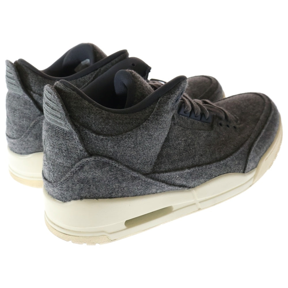 NIKE(ナイキ) AIR JORDAN 3 RETRO WOOL エアジョーダン3 レトロ ウール ハイカットスニーカー グレー US12/30cm 854263-004
