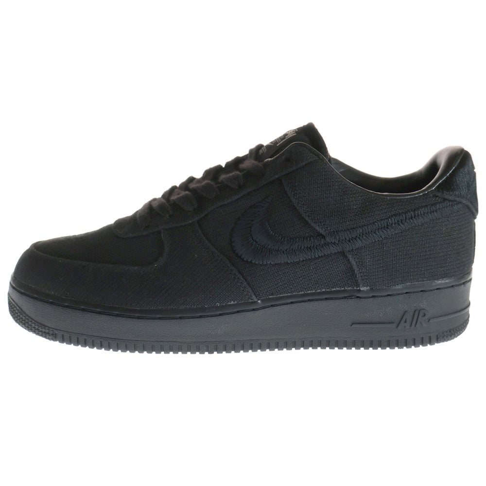 NIKE(ナイキ) ×STUSSY AIR FORCE 1 LOW ステューシー エアフォース1 ローカットスニーカー ブラック US11/29cm CZ9084-001