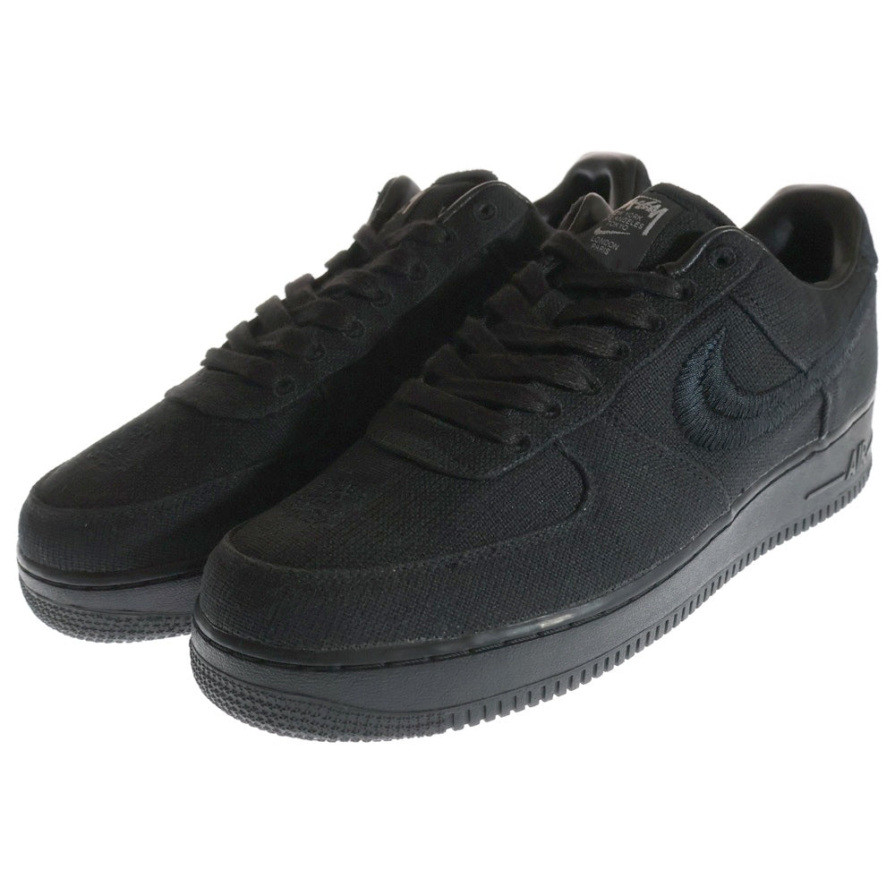 NIKE(ナイキ) ×STUSSY AIR FORCE 1 LOW ステューシー エアフォース1 ローカットスニーカー ブラック US11/29cm CZ9084-001