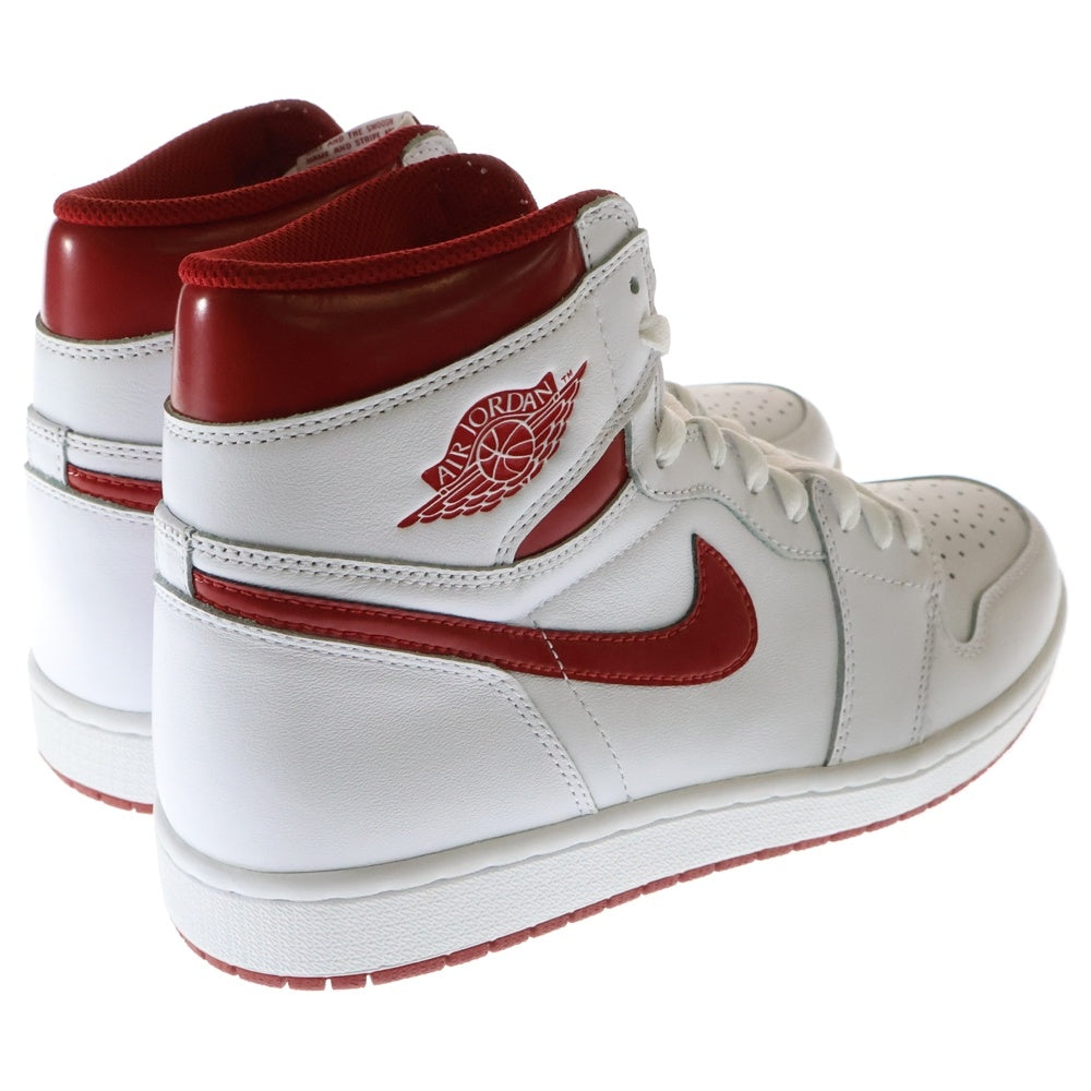 NIKE(ナイキ) AIR JORDAN 1 RETRO HIGH OG METALLIC RED エアジョーダン1 メタリックレッド レトロハイカットスニーカー ホワイト/レッド US11/29cm 555088-103
