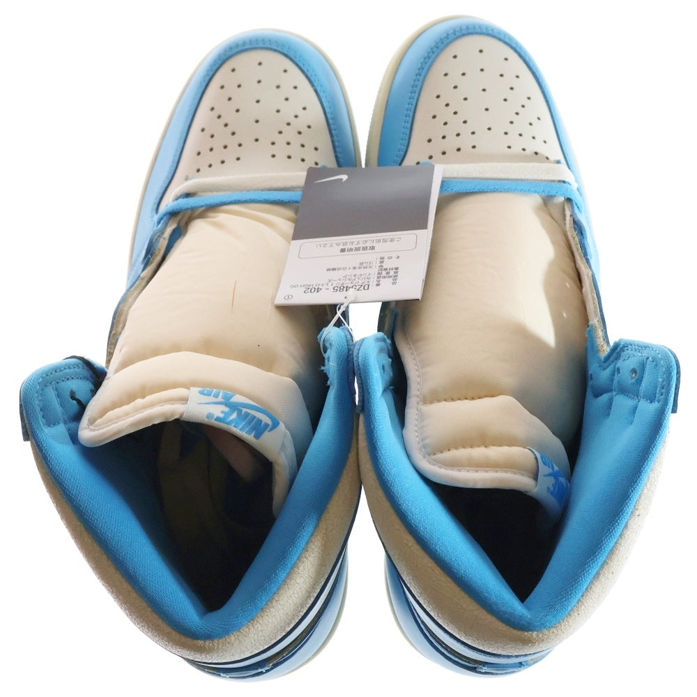 NIKE(ナイキ) AIR JORDAN 1 RETRO HIGH OG UNC REIMAGINED エアジョーダン1 レトロ リイマジンド ハイカットスニーカー ホワイト/ブルー US11.5/29.5cm DZ5485-402