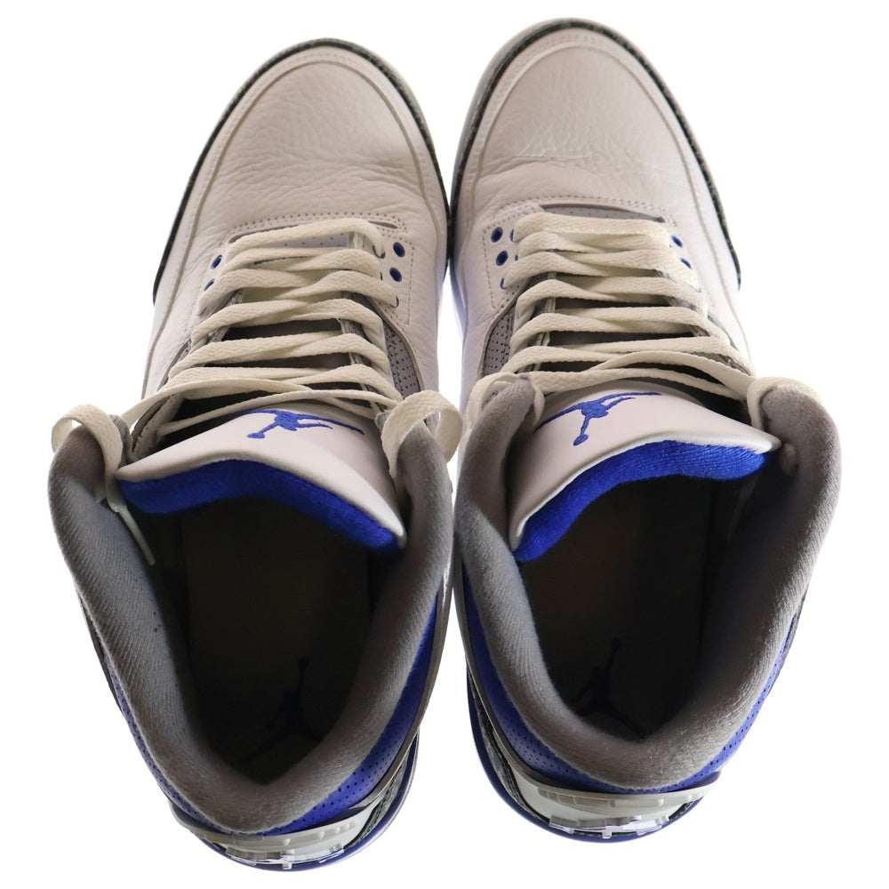 NIKE(ナイキ) AIR JORDAN 3 RETRO RACER BLUE エアジョーダン3 レトロ レーサー ブルー ハイカットスニーカー ホワイト/ブルー US11/29cm CT8532-145
