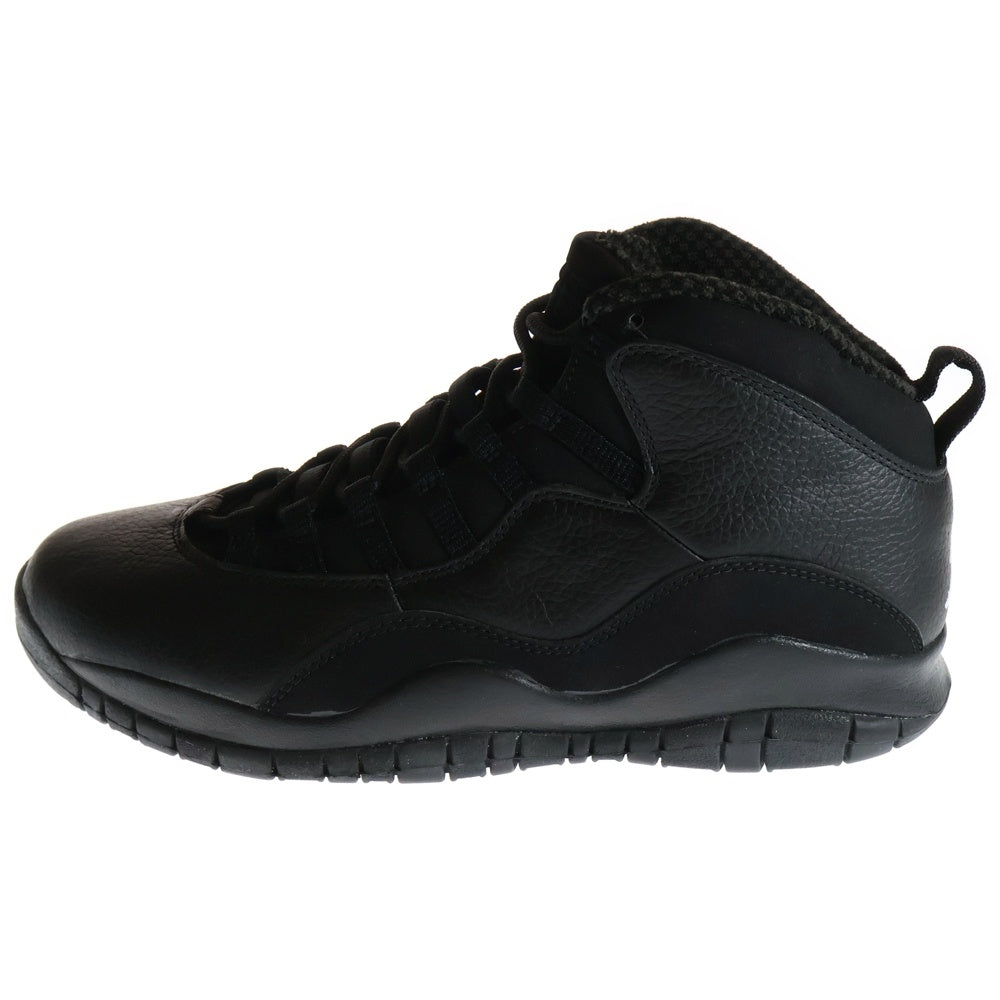 NIKE(ナイキ) 【観賞用2005年製】 AIR JORDAN 10 RETRO BLACKOUT エアジョーダン 10 レトロ ブラックアウト ハイカットスニーカー ブラック US10.5/28.5cm 310805-010